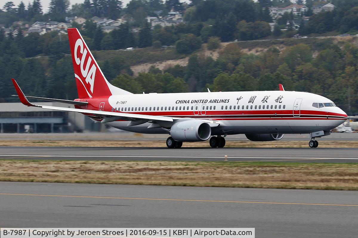 B-7987, 2016 Boeing 737-89P C/N 61694, boeing Field