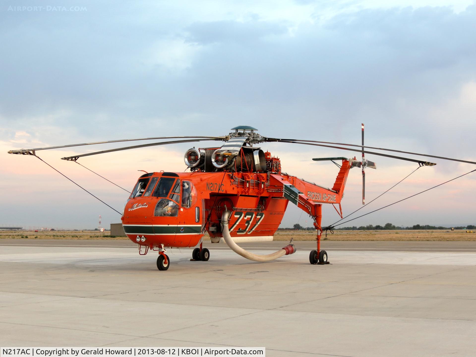 N217AC, 1968 Sikorsky CH-54A Tarhe C/N 64064, Western Aircraft ramp.
