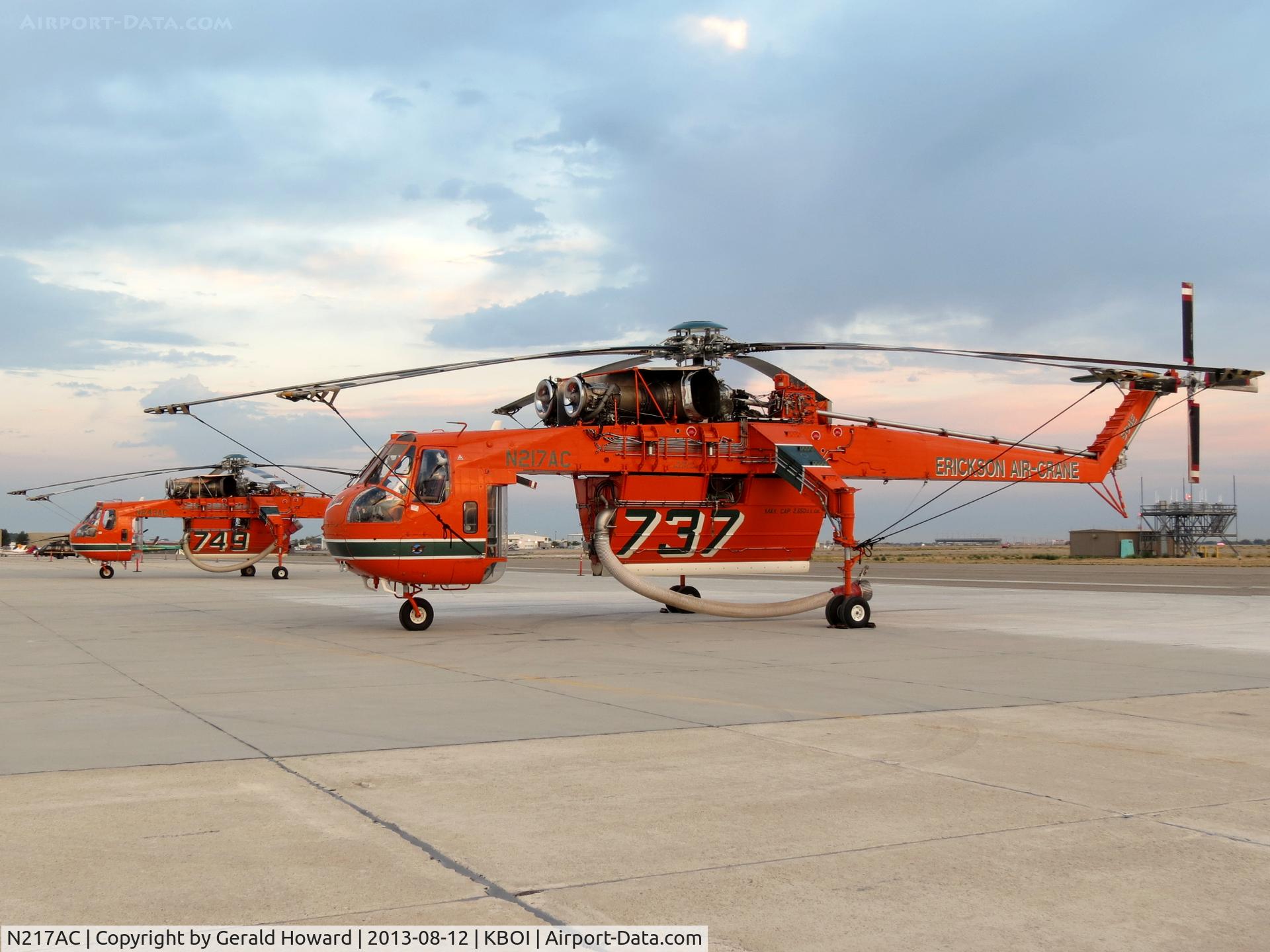 N217AC, 1968 Sikorsky CH-54A Tarhe C/N 64064, Western Aircraft ramp.