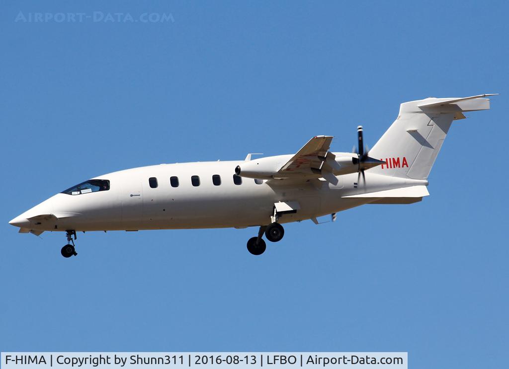 F-HIMA, 2007 Piaggio P-180 Avanti C/N 1138, Landing rwy 14R