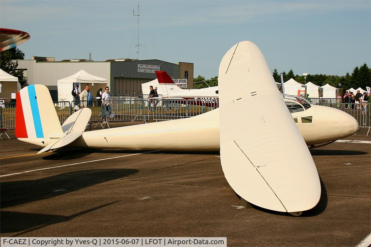 F-CAEZ, Nord C 800 C/N 9765-105, Caudron C-800 Epervier, Restored by Touraine-Planeur association, Exibited at Tours-St Symphorien Air Base 705 (LFOT-TUF) air show 2015