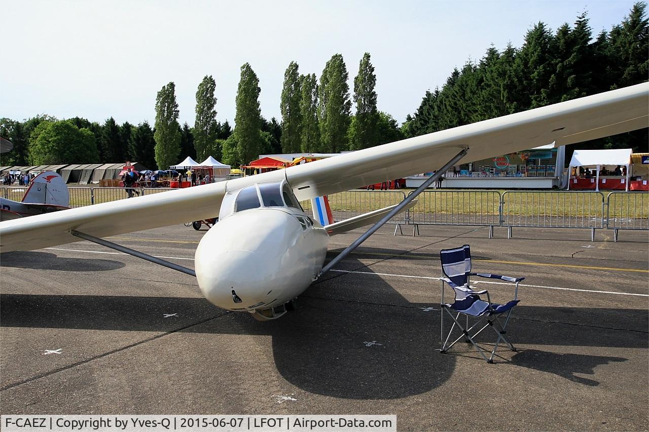 F-CAEZ, Nord C 800 C/N 9765-105, Caudron C-800 Epervier, Restored by Touraine-Planeur association, Exibited at Tours-St Symphorien Air Base 705 (LFOT-TUF) air show 2015