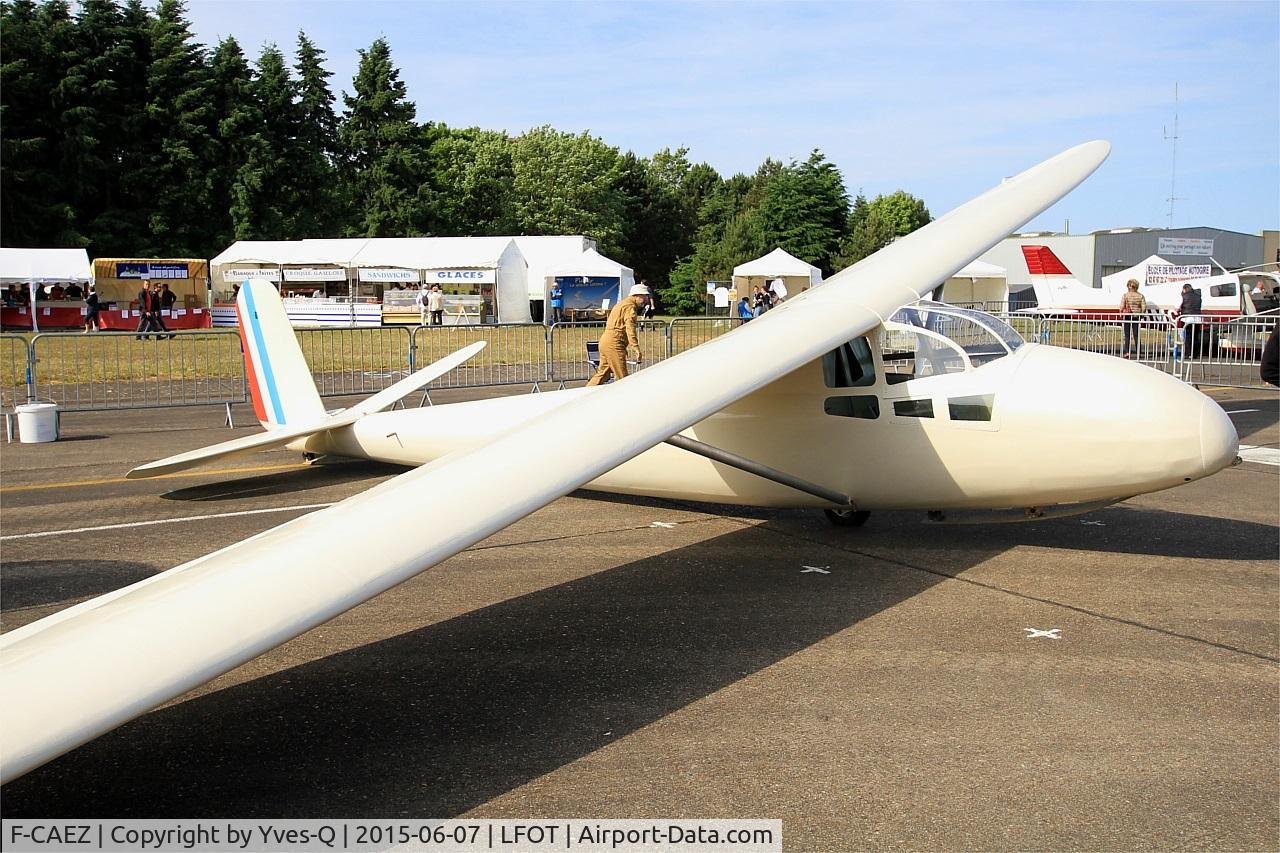 F-CAEZ, Nord C 800 C/N 9765-105, Caudron C-800 Epervier, Restored by Touraine-Planeur association, Exibited at Tours-St Symphorien Air Base 705 (LFOT-TUF) air show 2015