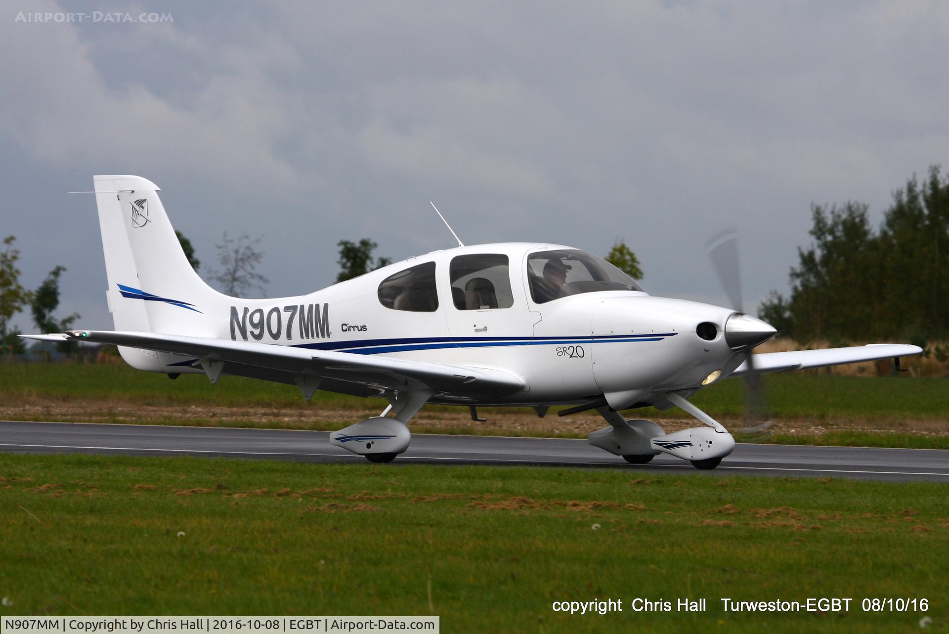 N907MM, 2003 Cirrus SR20 C/N 1270, at Turweston