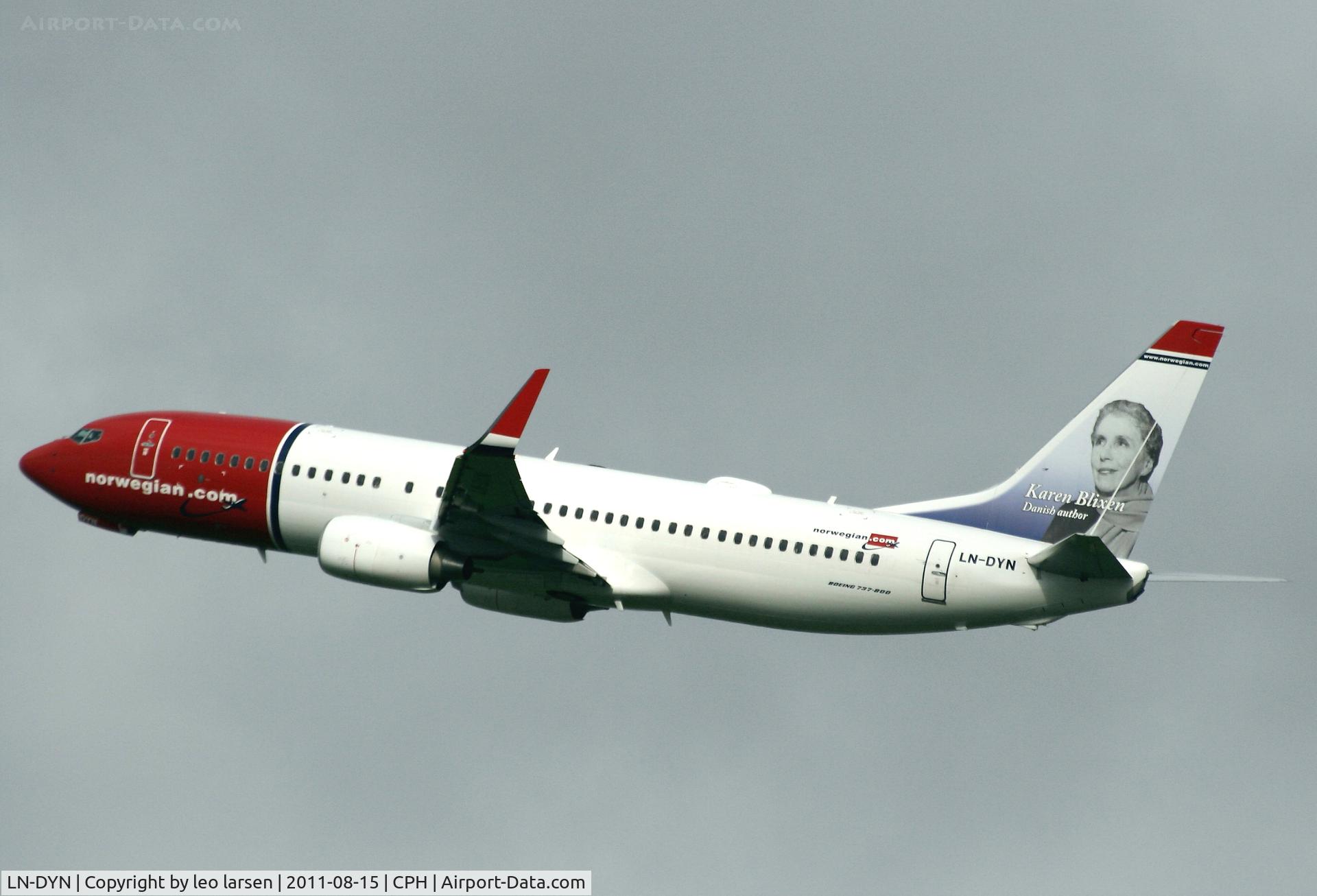 LN-DYN, 2011 Boeing 737-8JP C/N 39006, Copenhagen 15.8.11