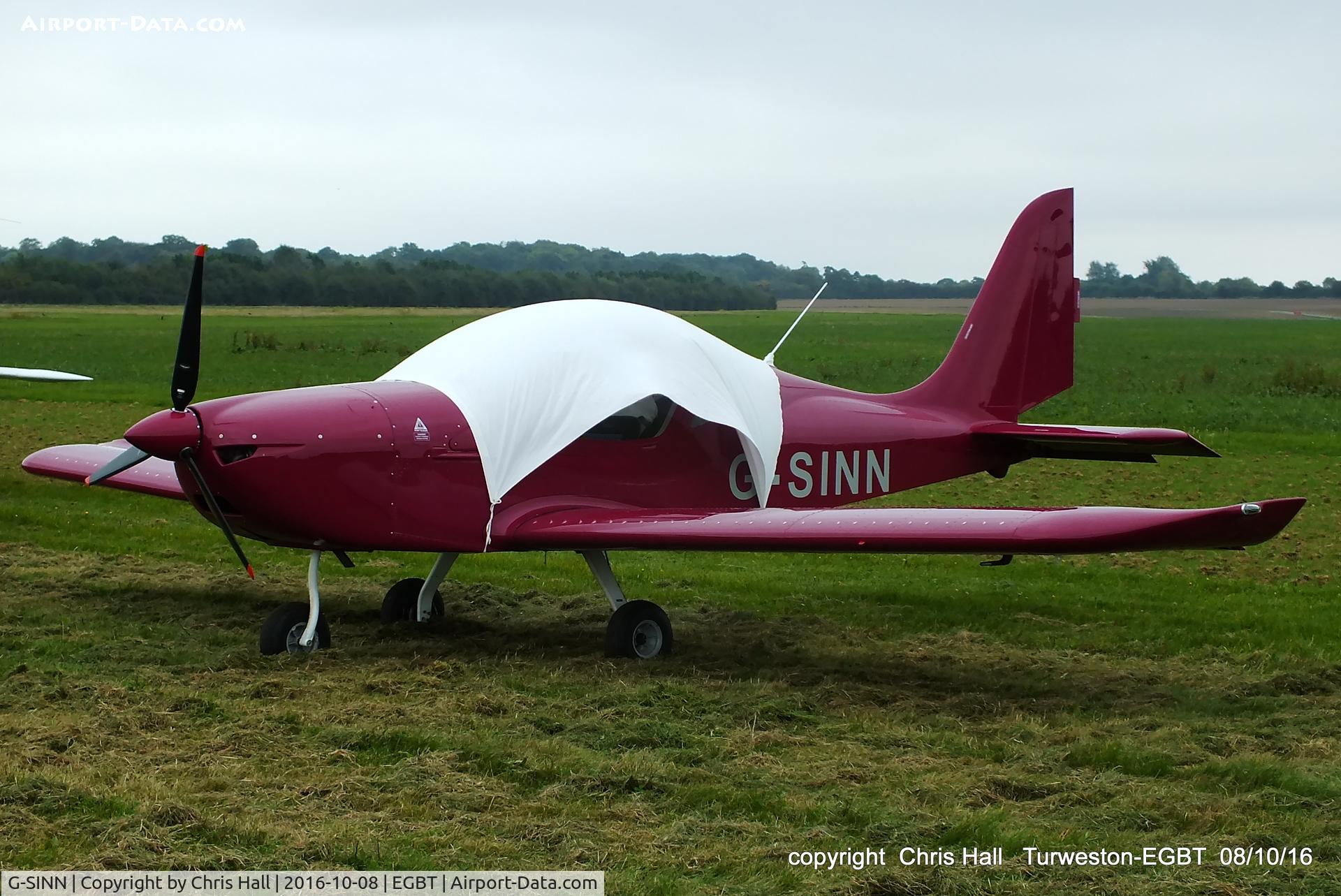 G-SINN, 2014 Aerotechnik EV-97 Eurostar C/N 2014-4203, at Turweston