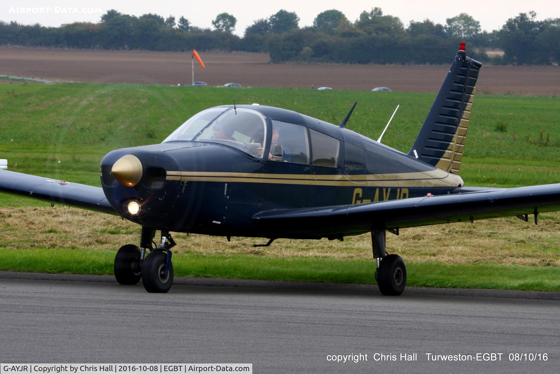 G-AYJR, 1970 Piper PA-28-140 Cherokee C/N 28-26694, at Turweston