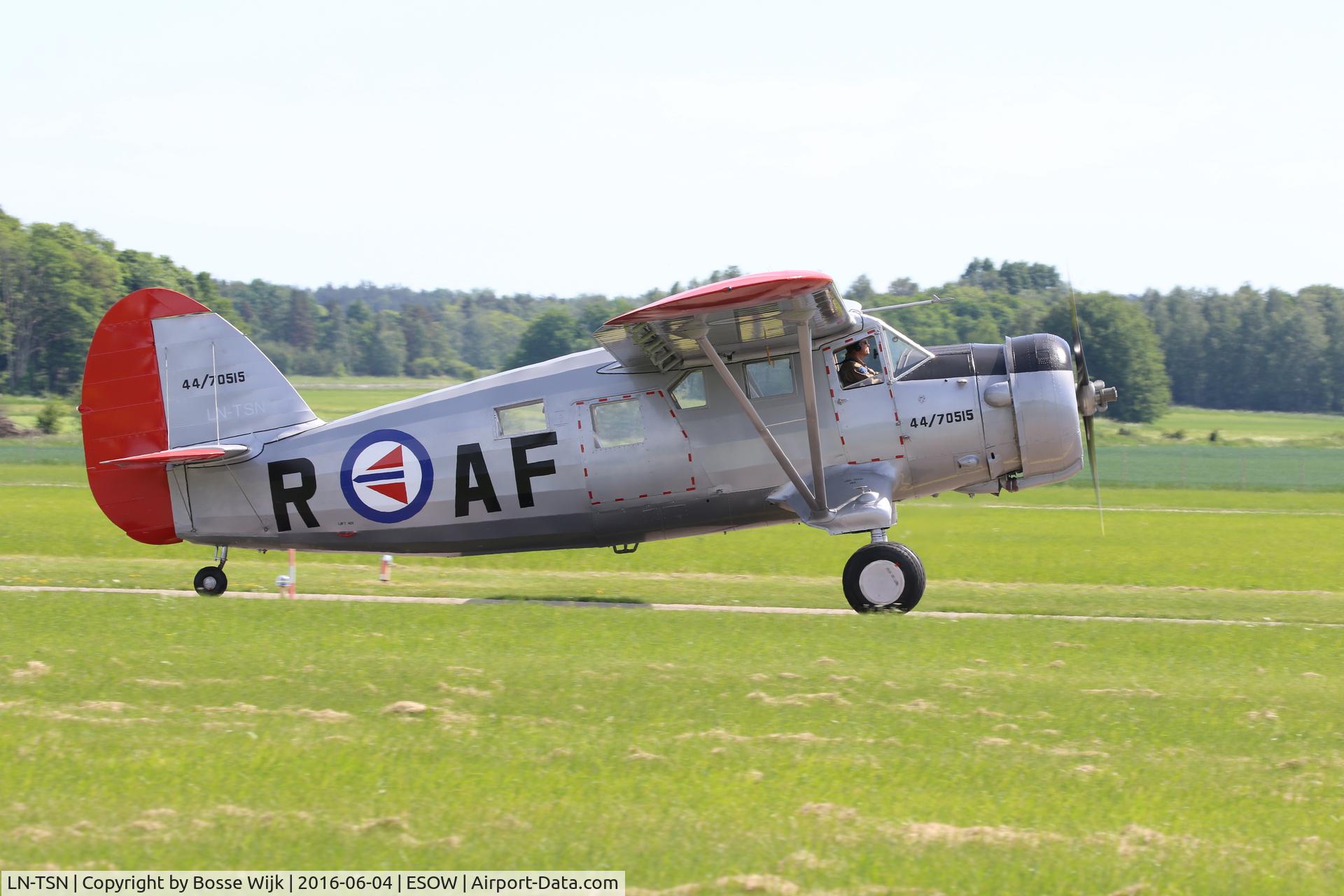 LN-TSN, 1944 Noorduyn UC-64A Norseman C/N 780, LN-TSN Noorduyn Norseman Mk.VI 
c/n: 780     ex SE-CGM      1944