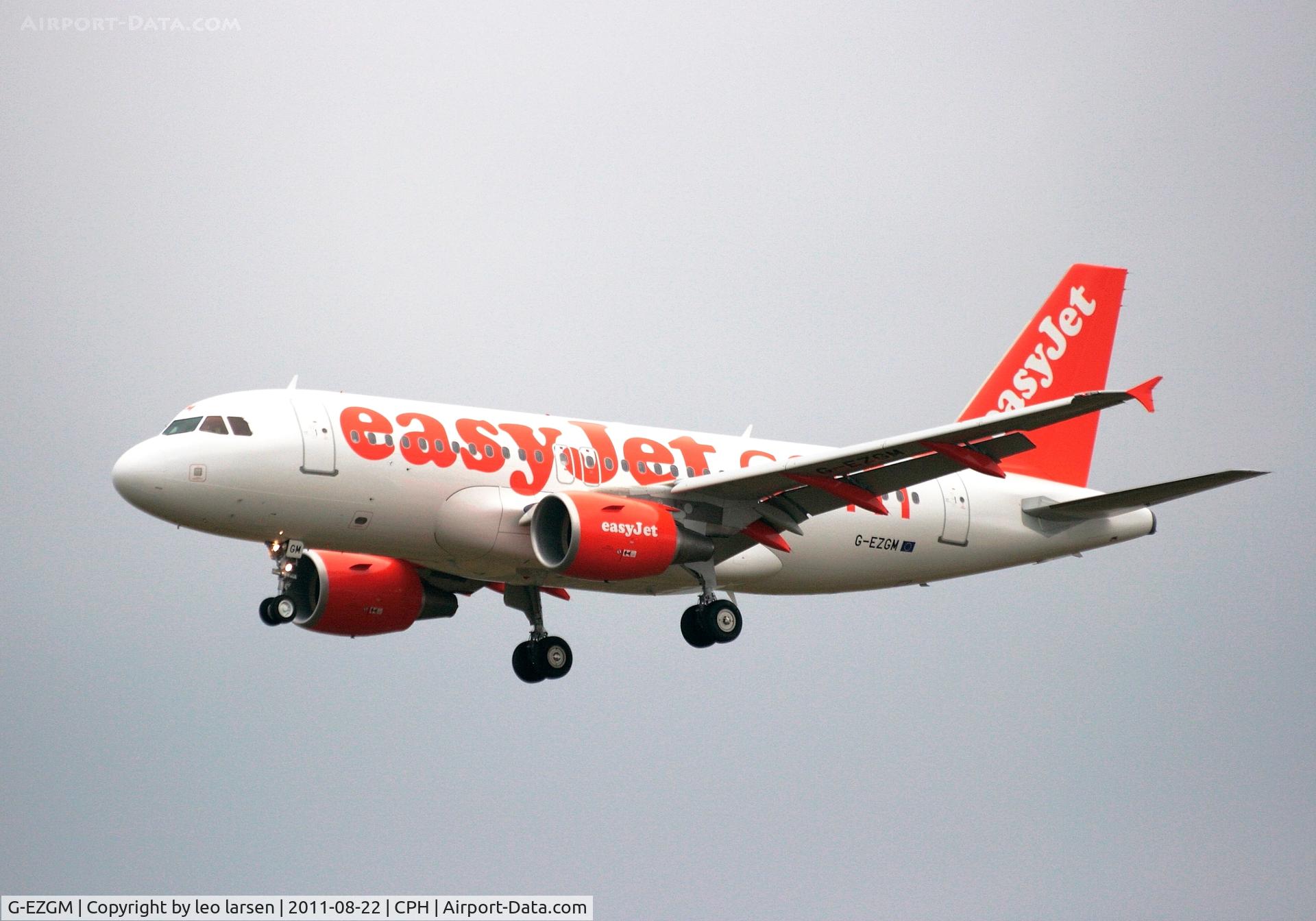 G-EZGM, 2011 Airbus A319-111 C/N 4778, Copenhagen 22.8.11