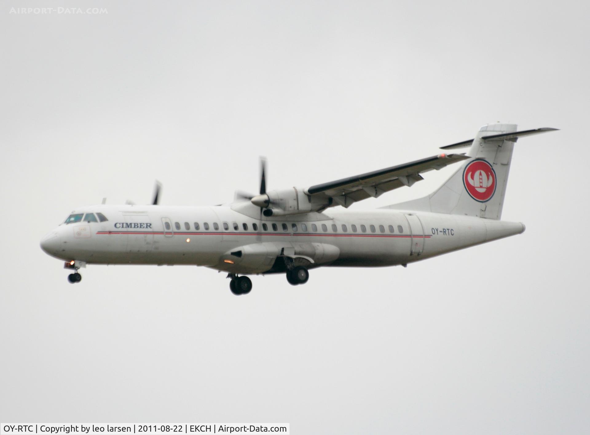 OY-RTC, 1997 ATR 72-202 C/N 508, Copenhagen 22.8.11