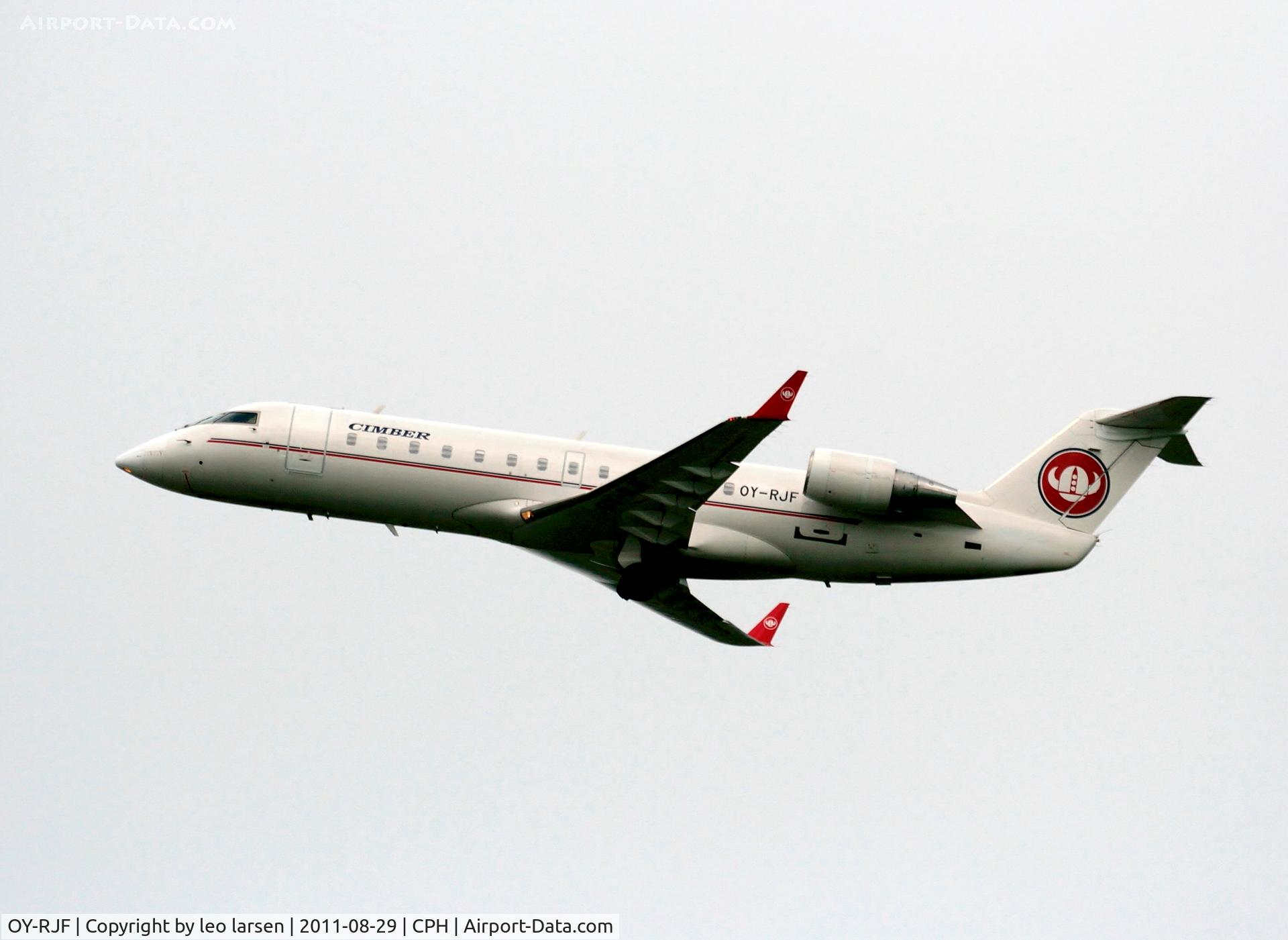 OY-RJF, 1993 Canadair CRJ-200LR (CL-600-2B19) C/N 7019, Copenhagen 29.8.11
