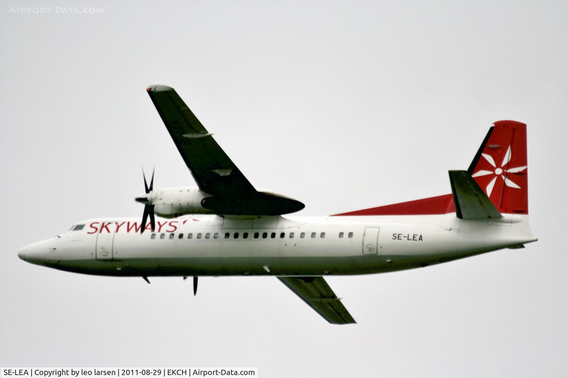 SE-LEA, 1987 Fokker 50 C/N 20116, Copenhagen 29.8.11