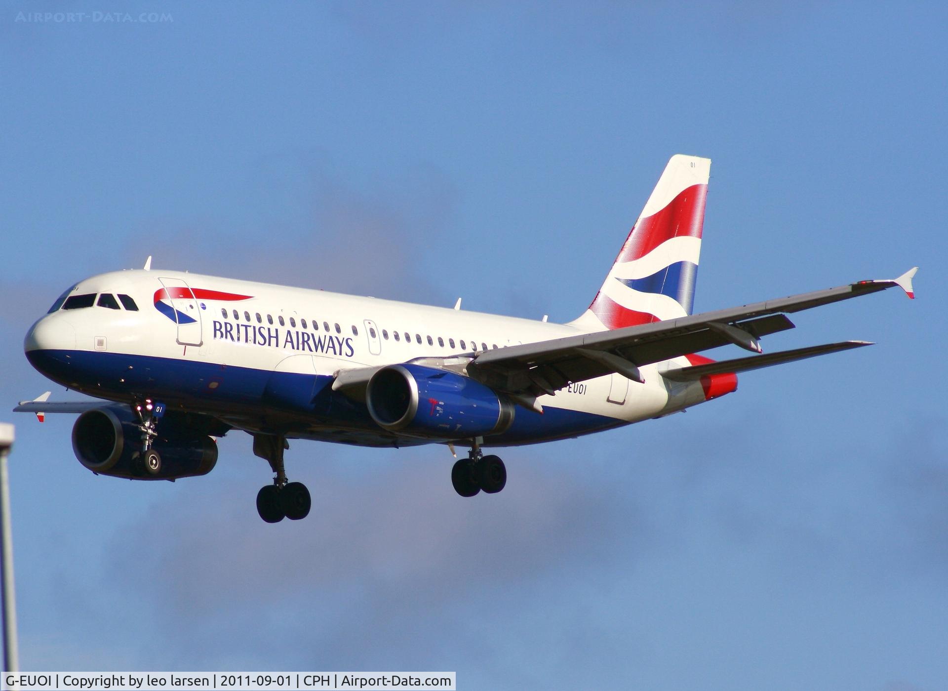 G-EUOI, 2001 Airbus A319-131 C/N 1606, Copenhagen 1.9.11