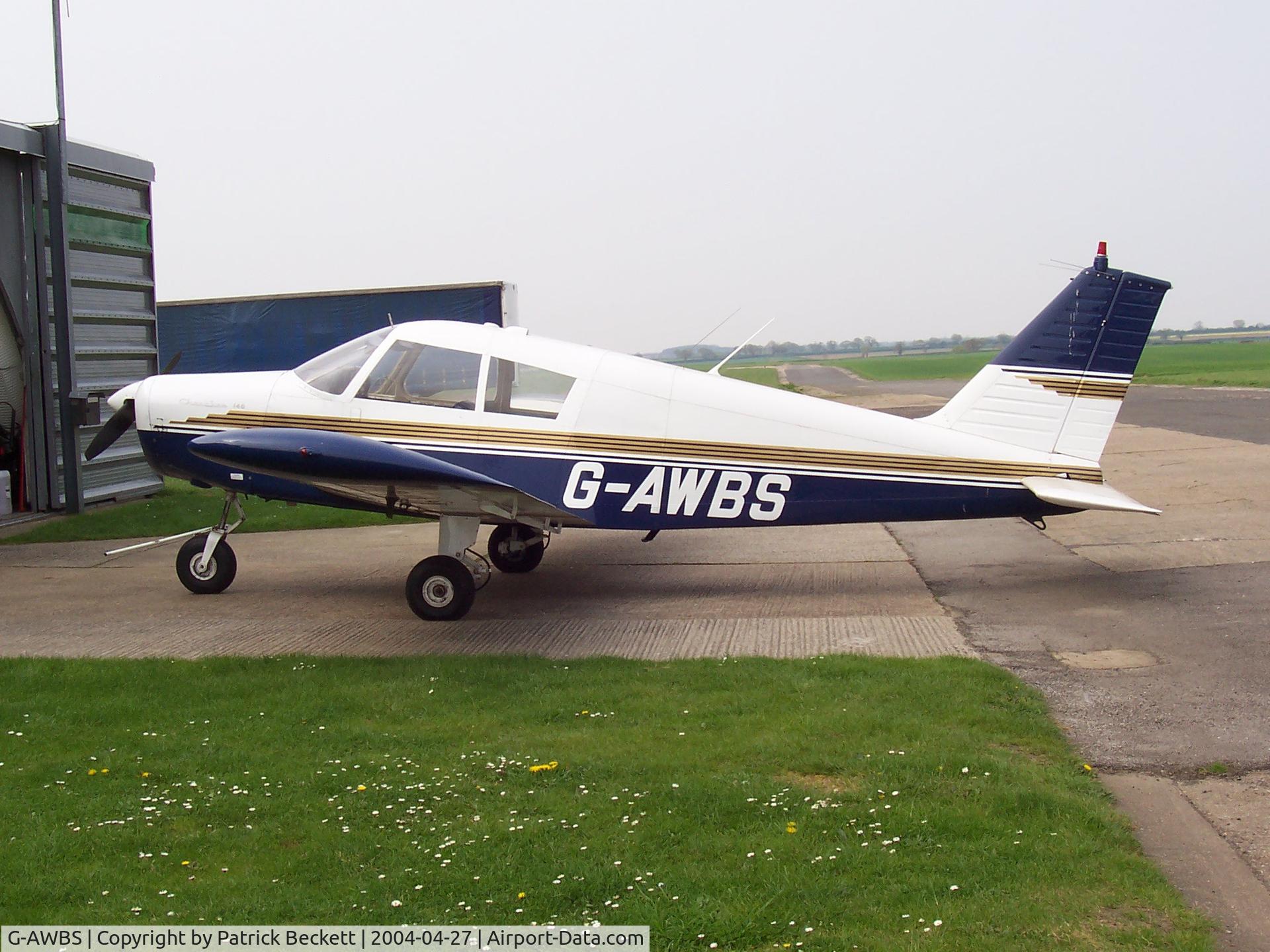 G-AWBS, 1968 Piper PA-28-140 Cherokee C/N 28-24331, Piper Cherokee 140 G-AWBS at Little Snoring after service.