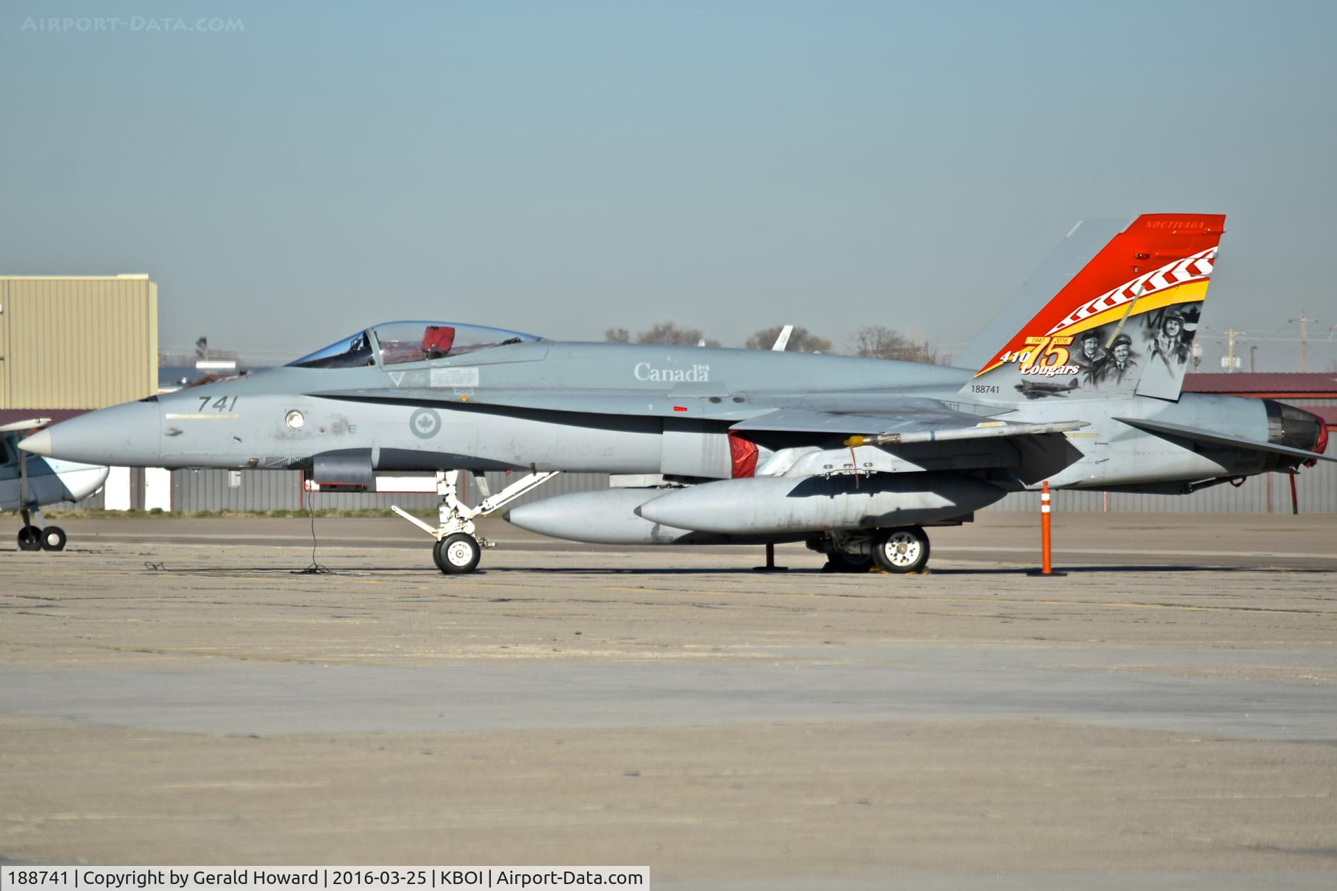 188741, McDonnell Douglas CF-188A Hornet C/N 0296/A241, Parked on Western Aircraft ramp.