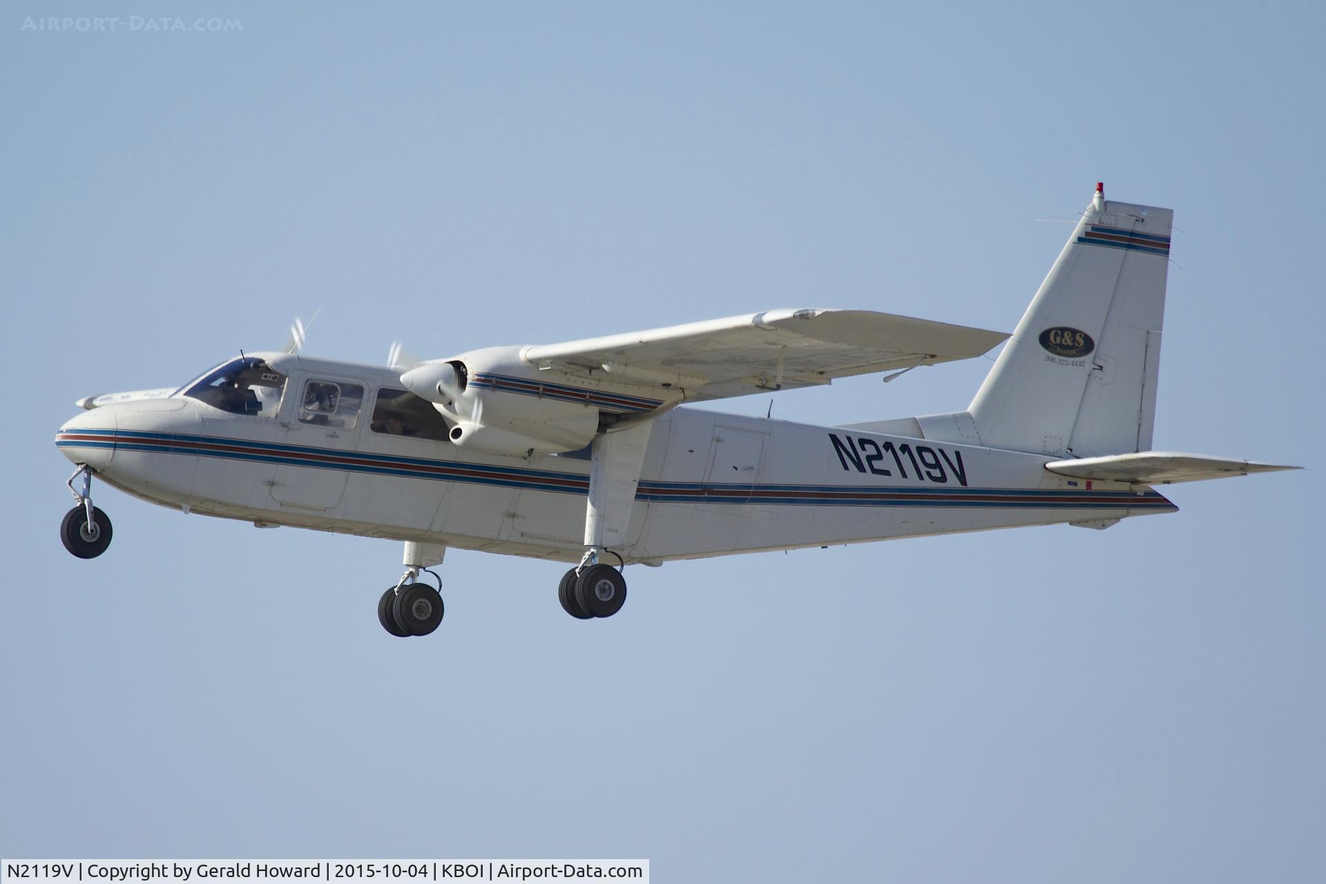 N2119V, 1981 Britten-Norman BN-2B-26 Islander C/N 2105, Departing RWY 10L.