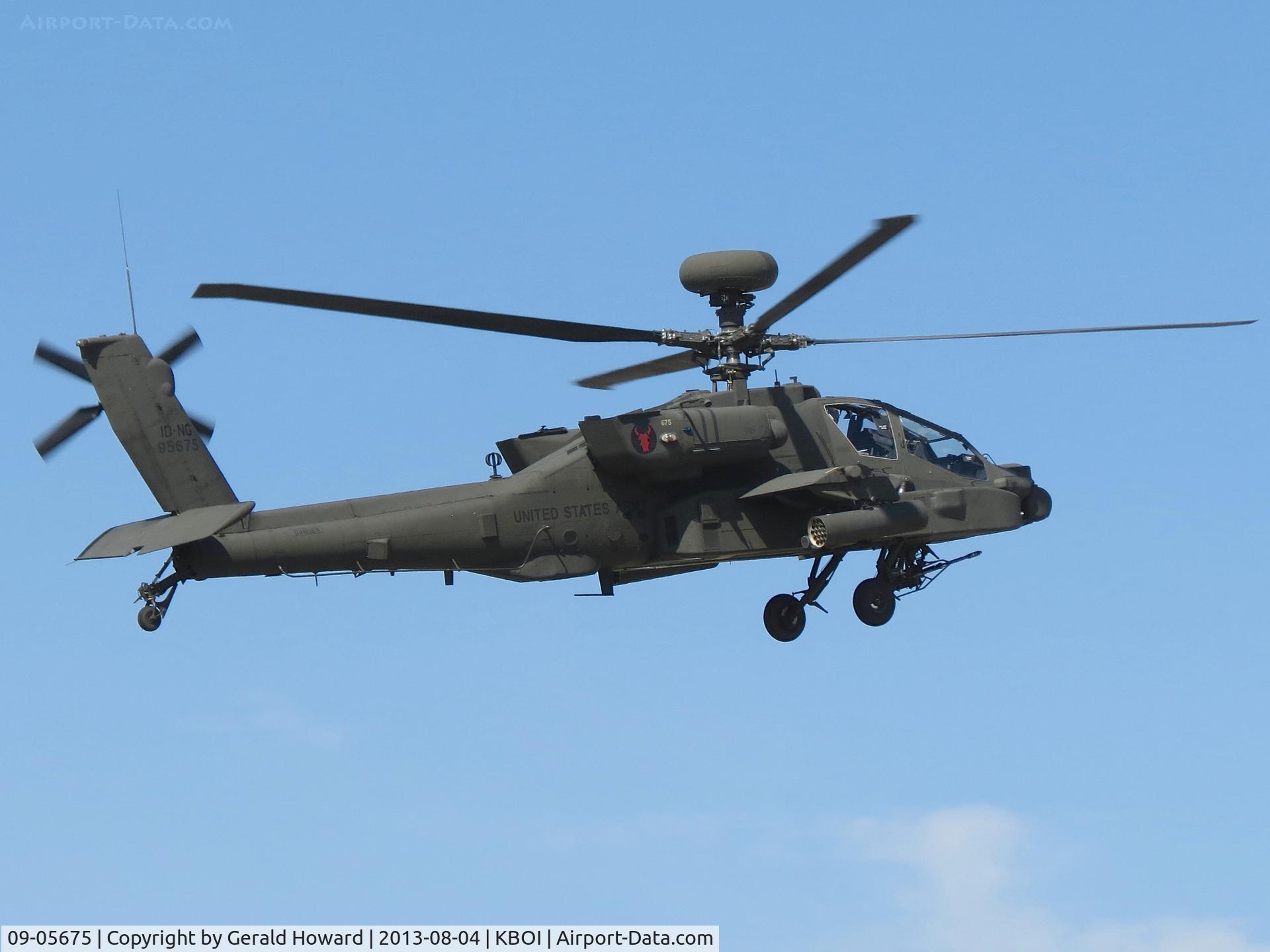 09-05675, 2009 Boeing AH-64D Longbow Apache C/N PVD675, Inbound to KBOI.
