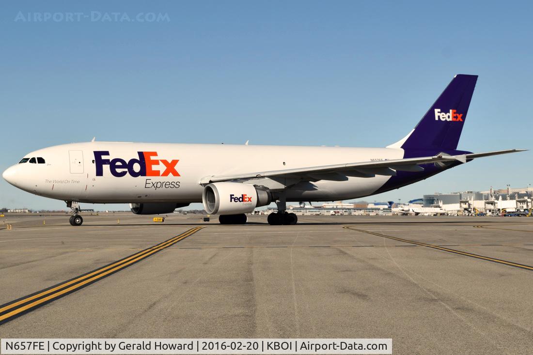 N657FE, 1995 Airbus A300F4-605R C/N 748, Taxiing to RWY 10L.