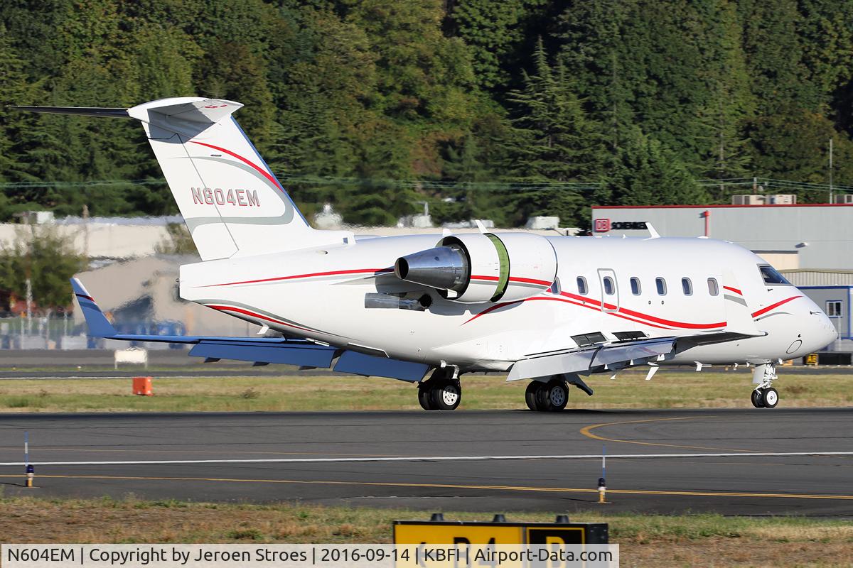 N604EM, 2001 Bombardier Challenger 604 (CL-600-2B16) C/N 5492, kbfi