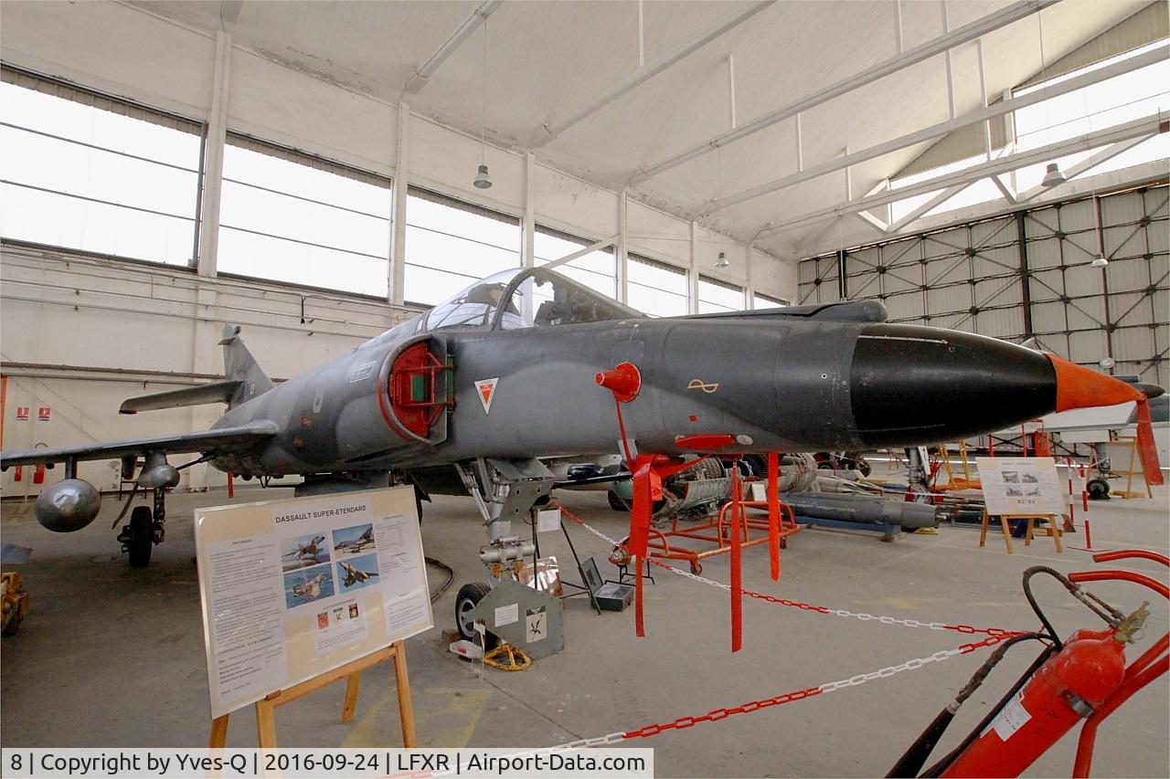 8, Dassault Super Etendard C/N 8, Dassault Super Etendard, Preserved at Naval Aviation Museum, Rochefort-Soubise airport (LFXR)