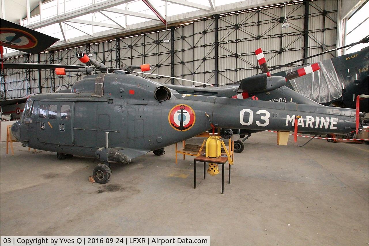 03, Westland Lynx HAS.2(FN) C/N 3/18, Westland Lynx HAS.2(FN), Preserved at Naval Aviation Museum, Rochefort-Soubise airport (LFXR)