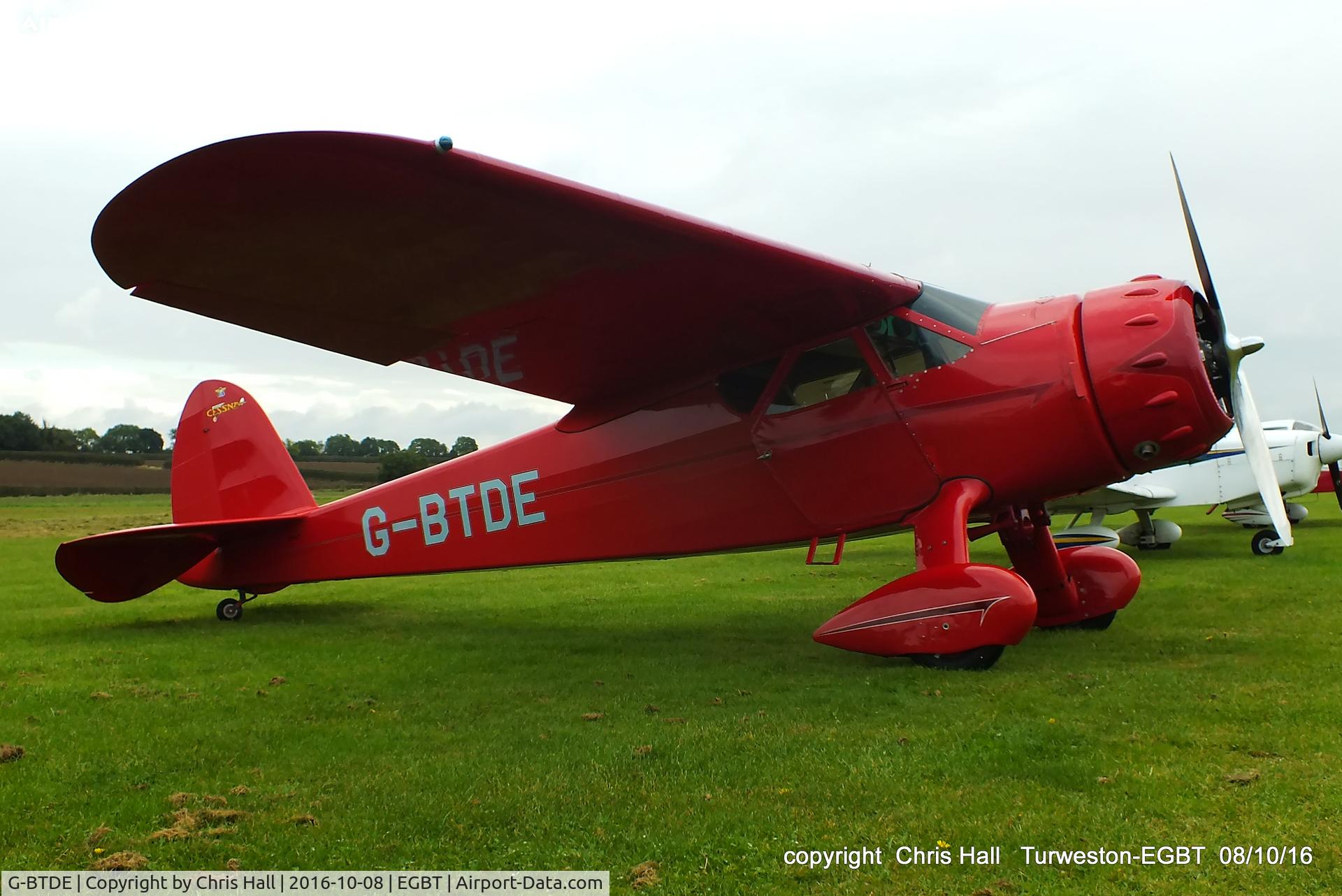 G-BTDE, 1940 Cessna C-165 Airmaster C/N 551, at Turweston