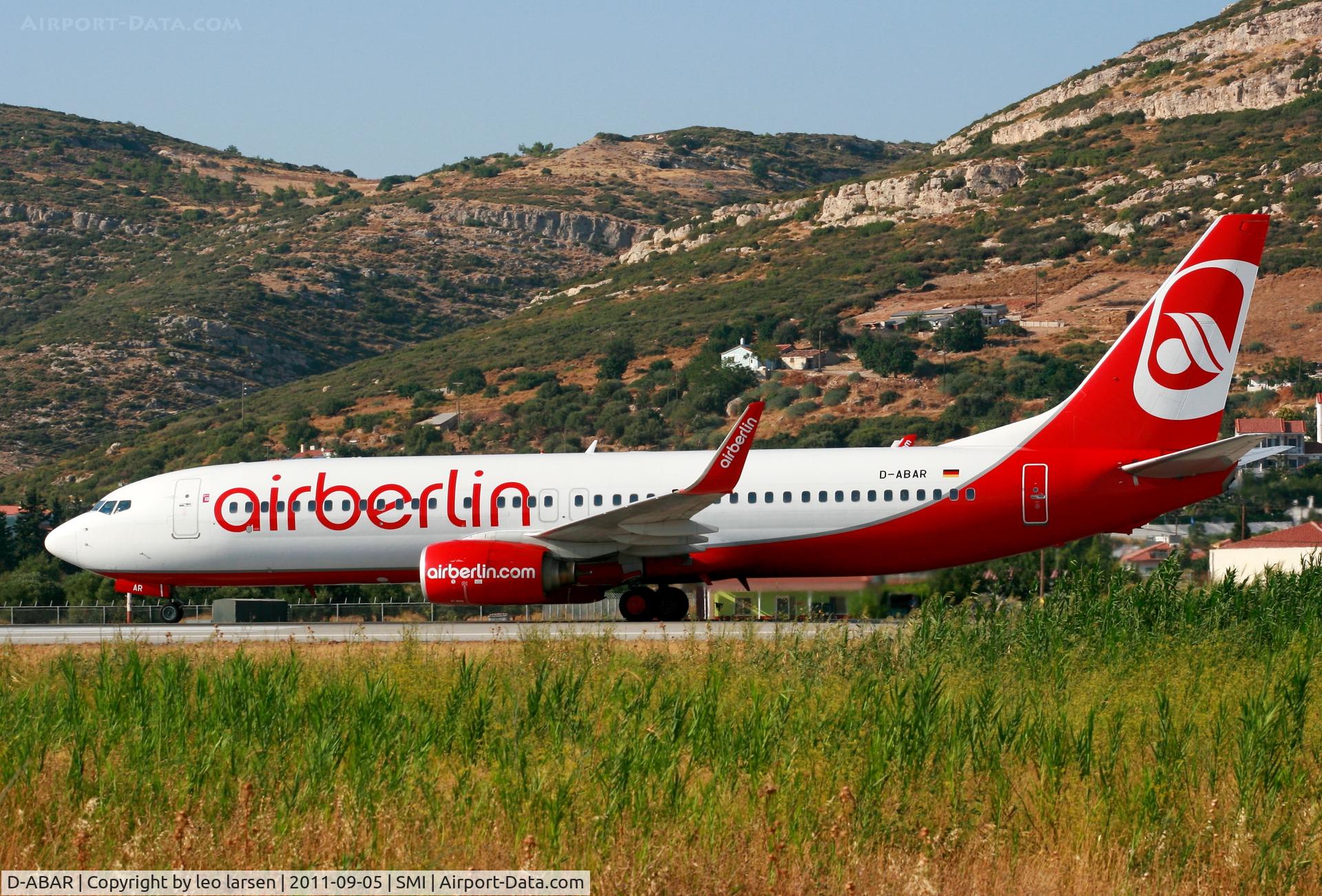 D-ABAR, 1998 Boeing 737-86J C/N 28072, Samos 5.9.11