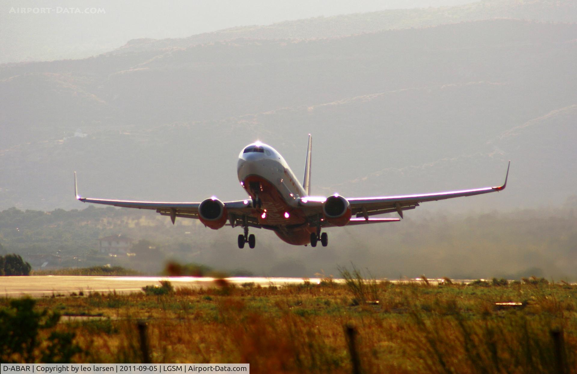 D-ABAR, 1998 Boeing 737-86J C/N 28072, Samos 5.9.11