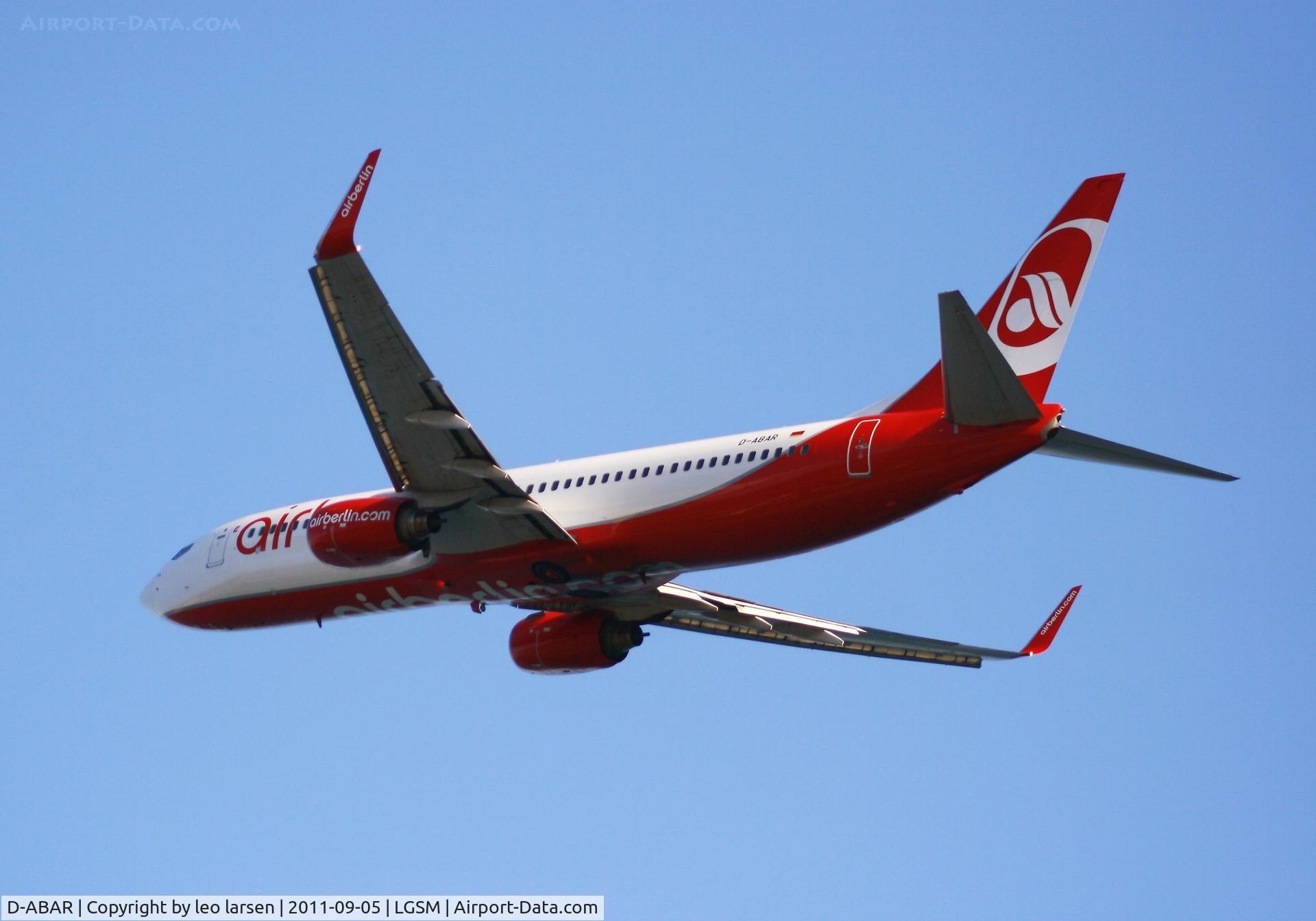 D-ABAR, 1998 Boeing 737-86J C/N 28072, Samos 5.9.11