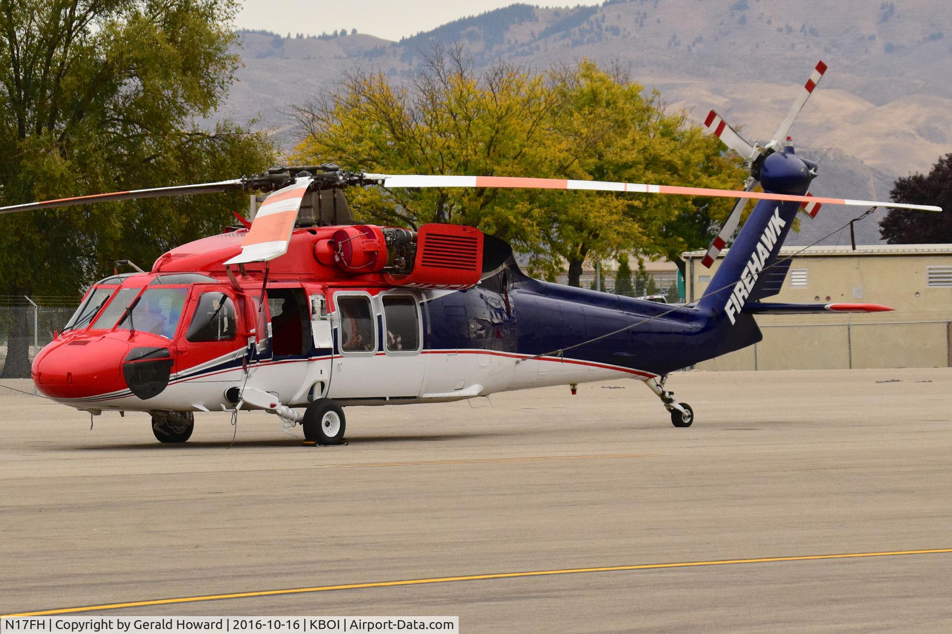 N17FH, 1980 Sikorsky UH-60A Black Hawk C/N 70.227, Parked on Firehawk ramp.