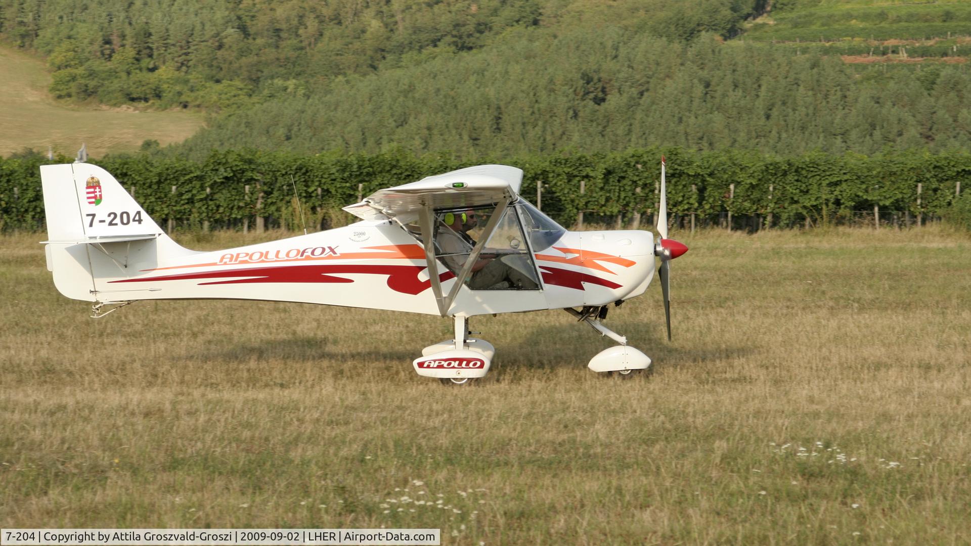 7-204, Apollo Fox C/N 060908, Eger, Apollo Airport, Hungary