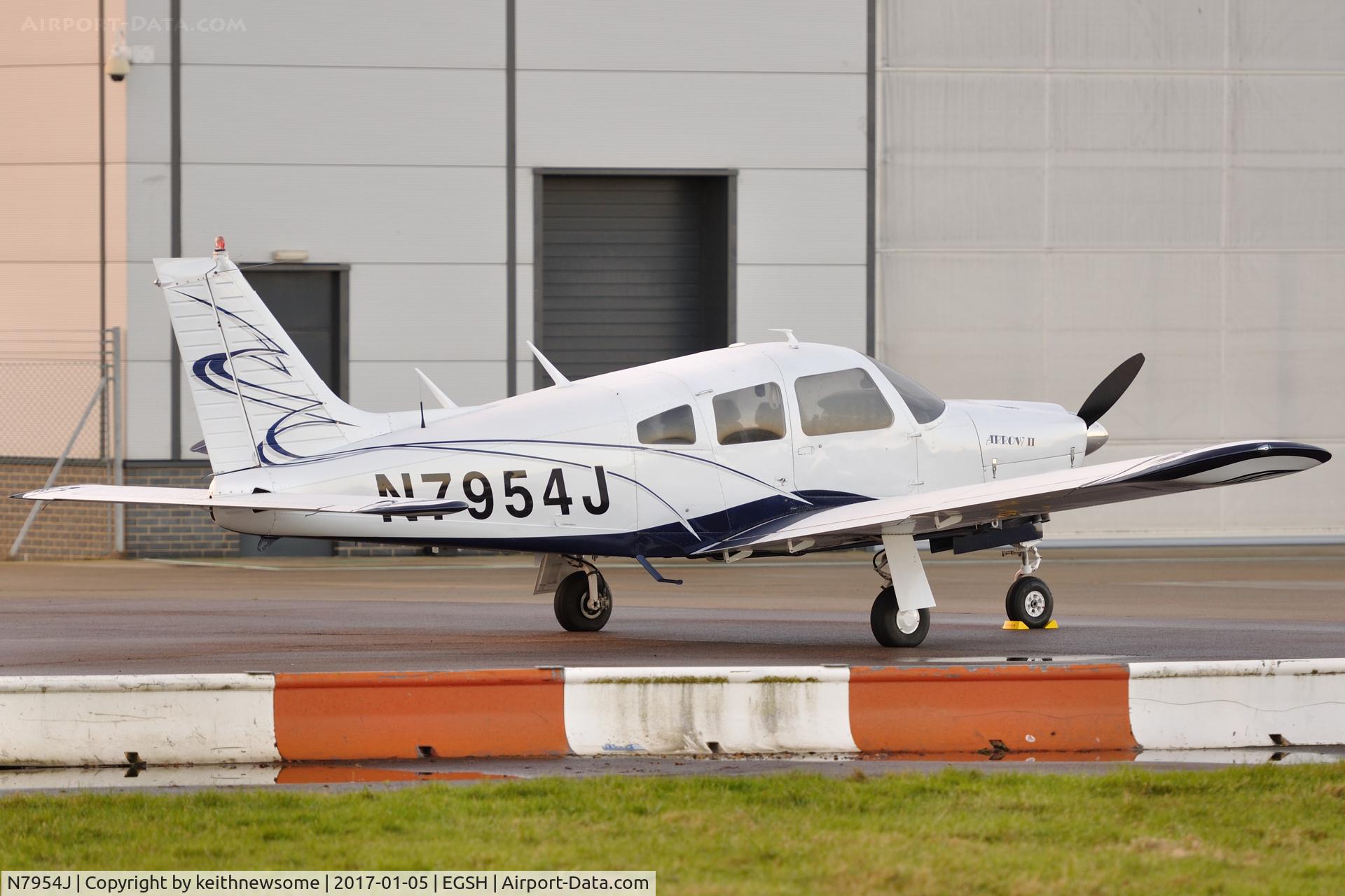 N7954J, Piper PA-28R-200 Cherokee Arrow C/N 28R-7635125, Nice Visitor.