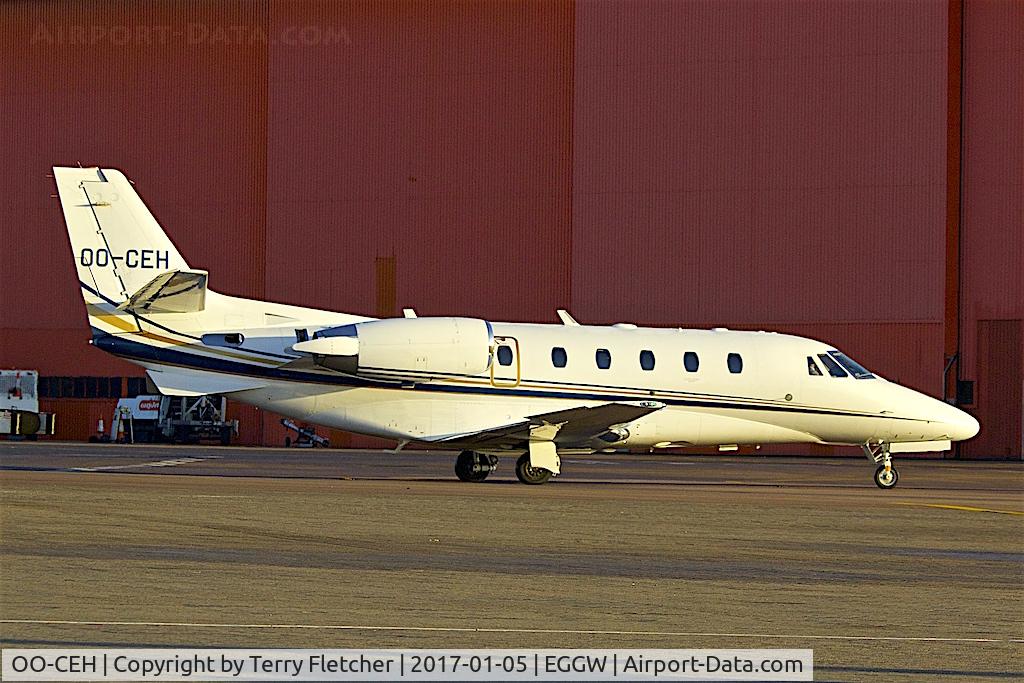 OO-CEH, 2008 Cessna 560XL Citation XLS+ C/N 560-6003, 2008 Cessna 560 Citation XLS+, c/n: 560-6003 at Luton