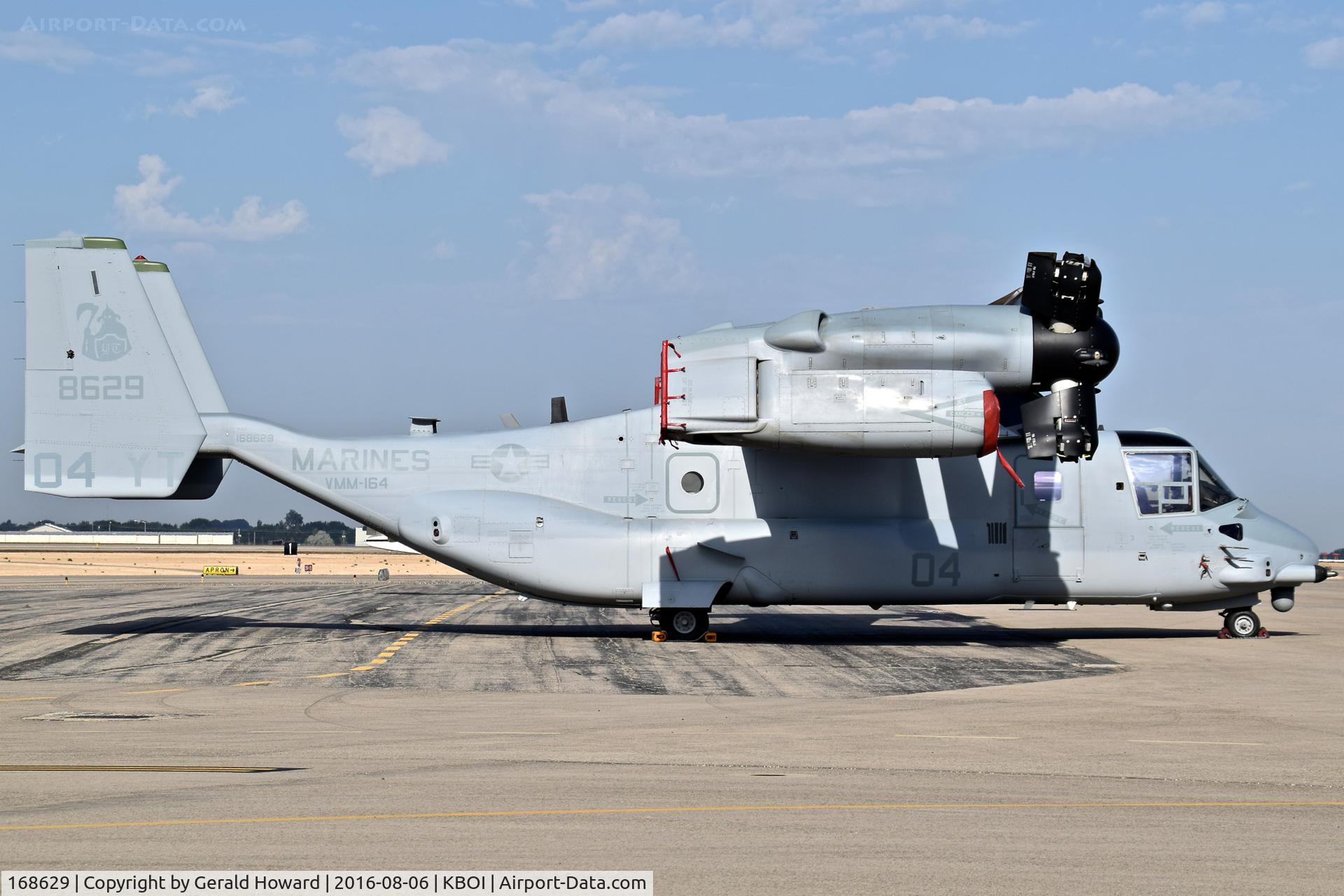 168629, Bell-Boeing MV-22B Osprey C/N D0284, VMM-164 