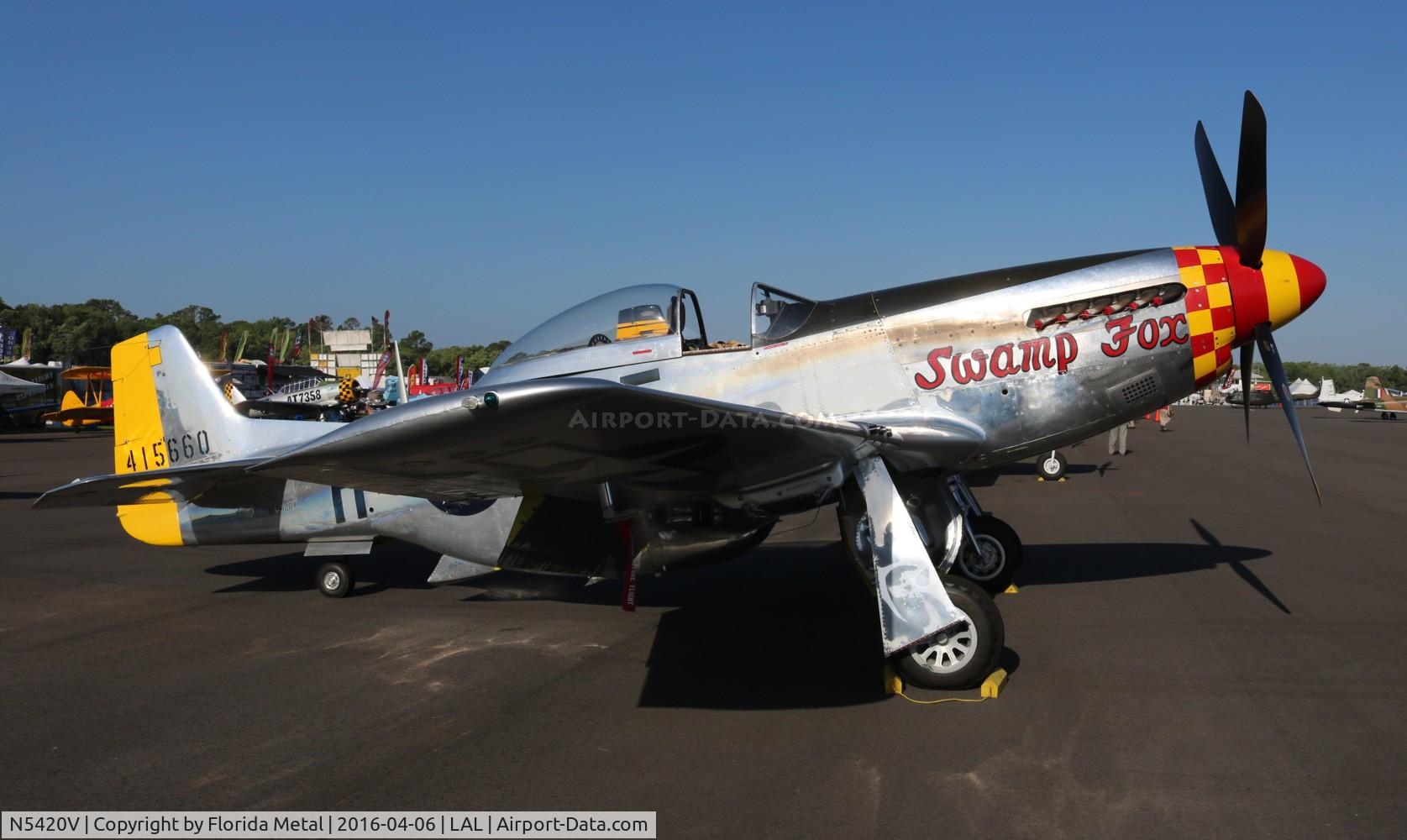 N5420V, 1944 North American/aero Classics P-51D C/N 44-74202, Swamp Fox