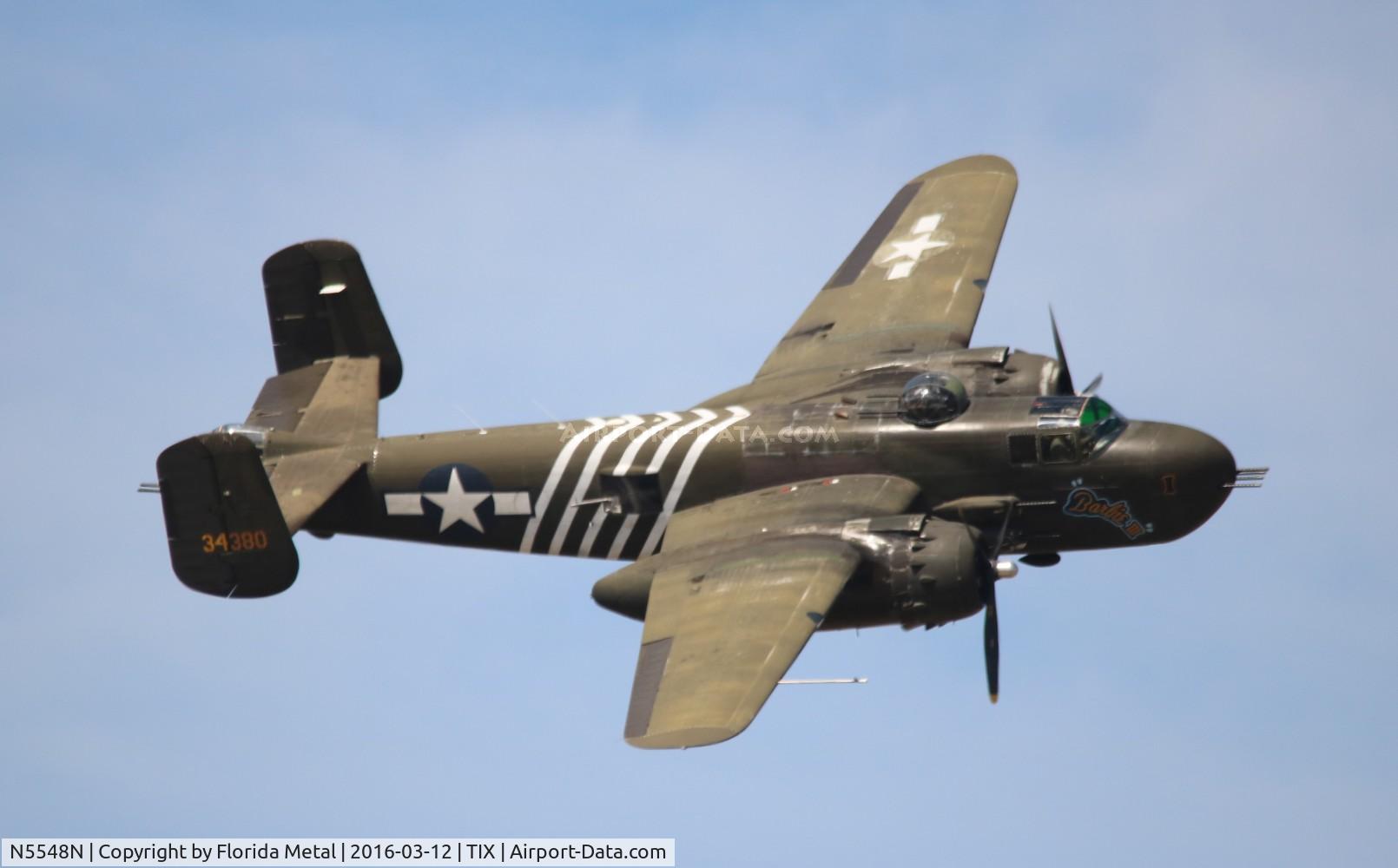 N5548N, 1943 North American B-25H Mitchell C/N 98-21107, Barbie III