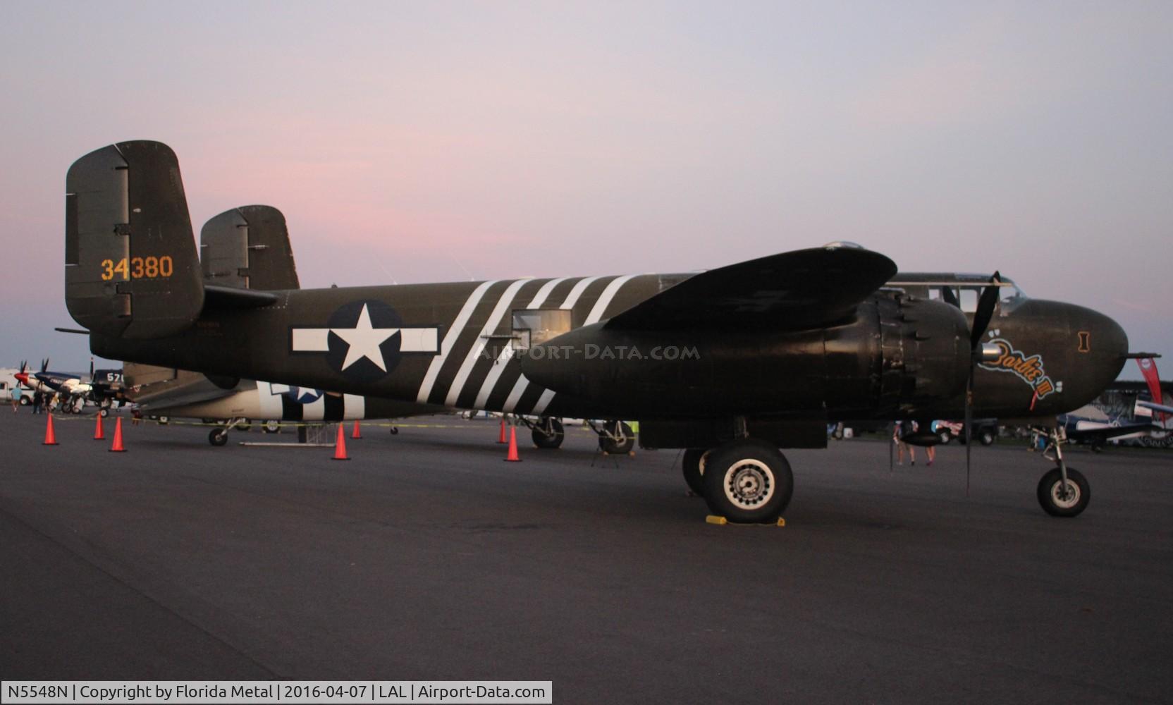 N5548N, 1943 North American B-25H Mitchell C/N 98-21107, Barbie III