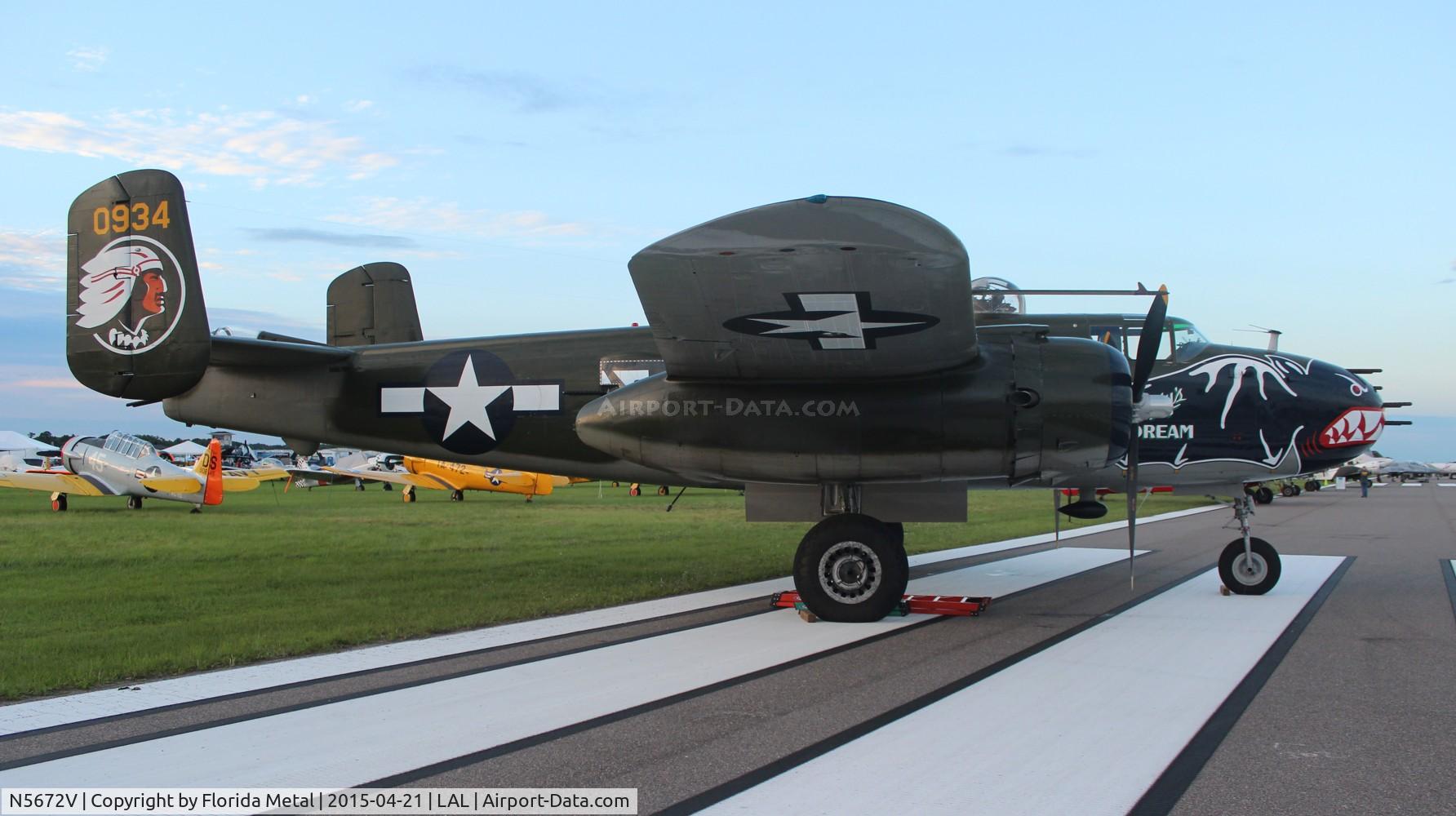 N5672V, 1945 North American B-25J Mitchell Mitchell C/N 108-47686, Betty's Dream
