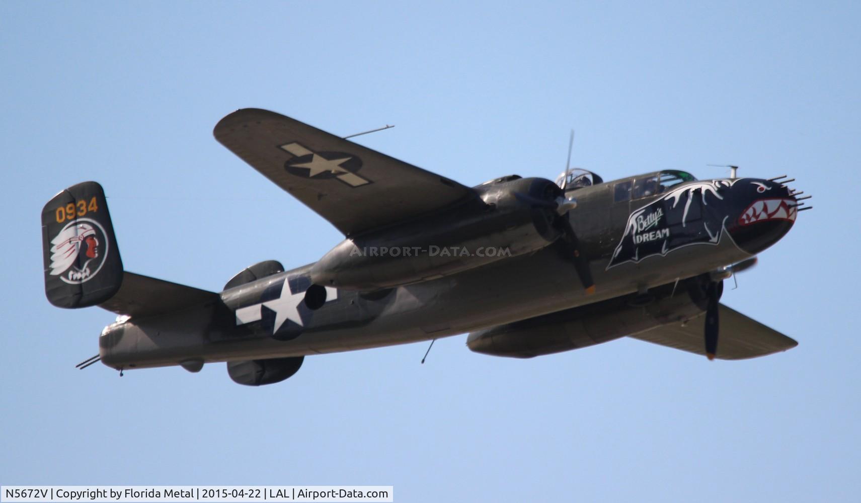N5672V, 1945 North American B-25J Mitchell Mitchell C/N 108-47686, Betty's Dream