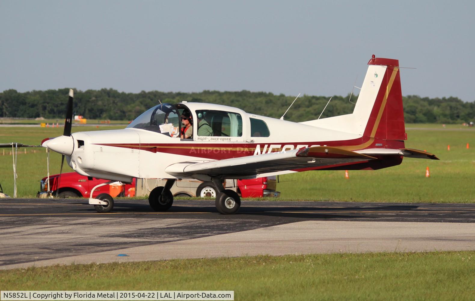 N5852L, 1972 American AA-5 C/N AA5-0052, American AA-5