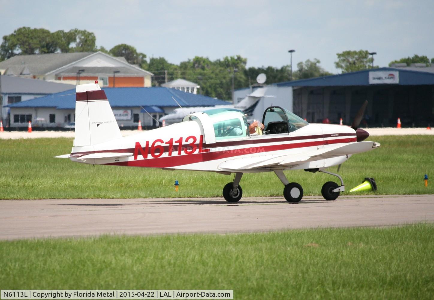 N6113L, 1970 American AA-1 Yankee C/N AA1-0313, American AA-1