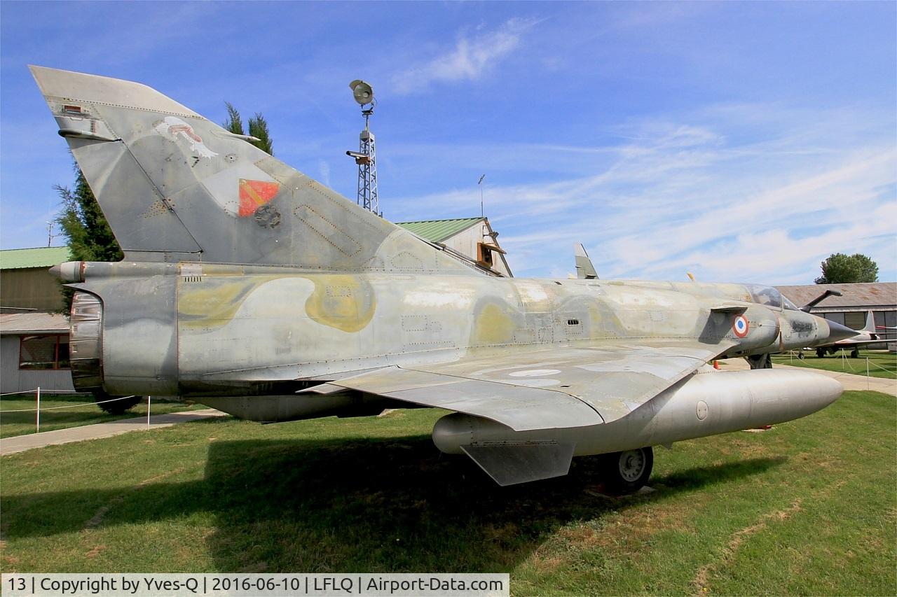 13, Dassault Mirage IIIEX C/N 467, Dassault Mirage IIIEX, Musée Européen de l'Aviation de Chasse, Montélimar-Ancône airfield (LFLQ)