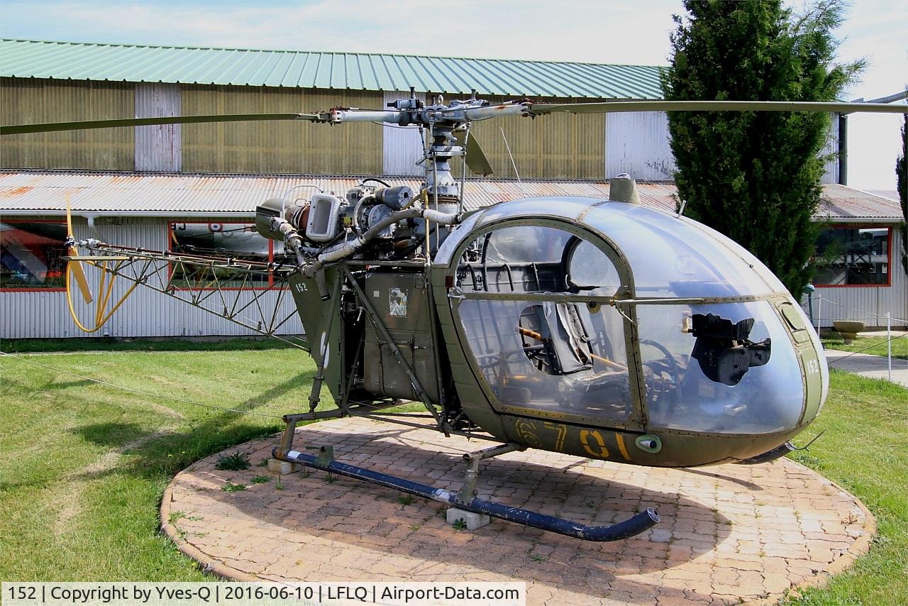 152, Sud SE-3130 Alouette II C/N 1258, Sud SE-3130 Alouette II, Musée Européen de l'Aviation de Chasse, Montélimar-Ancône airfield (LFLQ)