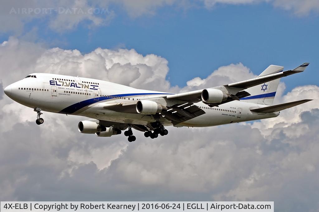 4X-ELB, 1994 Boeing 747-458 C/N 26056, Arriving 27L