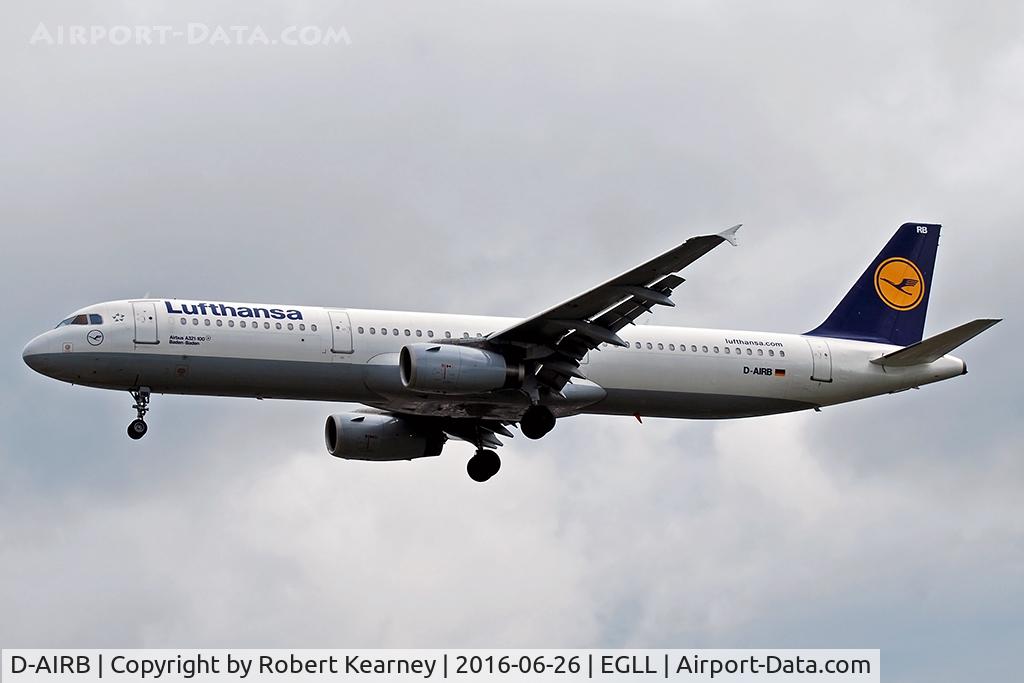 D-AIRB, 1993 Airbus A321-131 C/N 0468, Arriving 27L