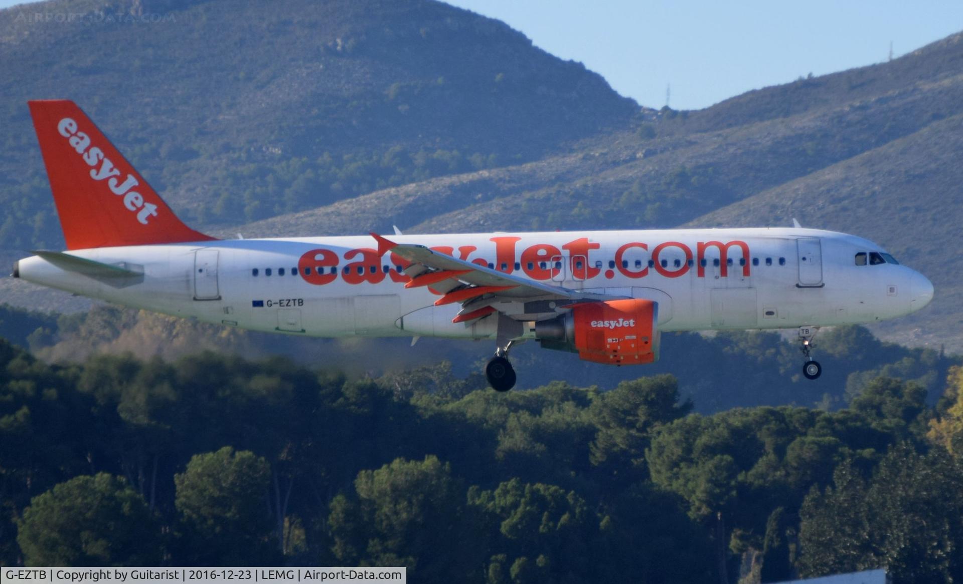 G-EZTB, 2009 Airbus A320-214 C/N 3843, At Malaga