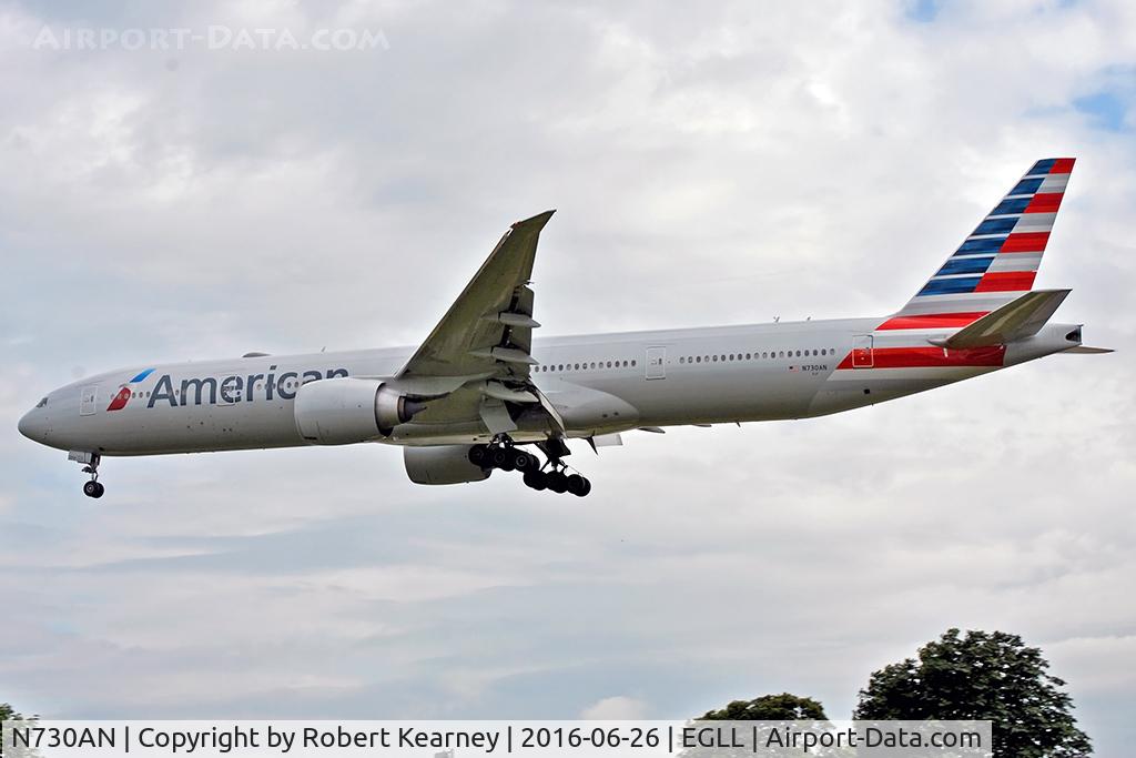 N730AN, 2014 Boeing 777-323/ER C/N 31554, Arriving 27L