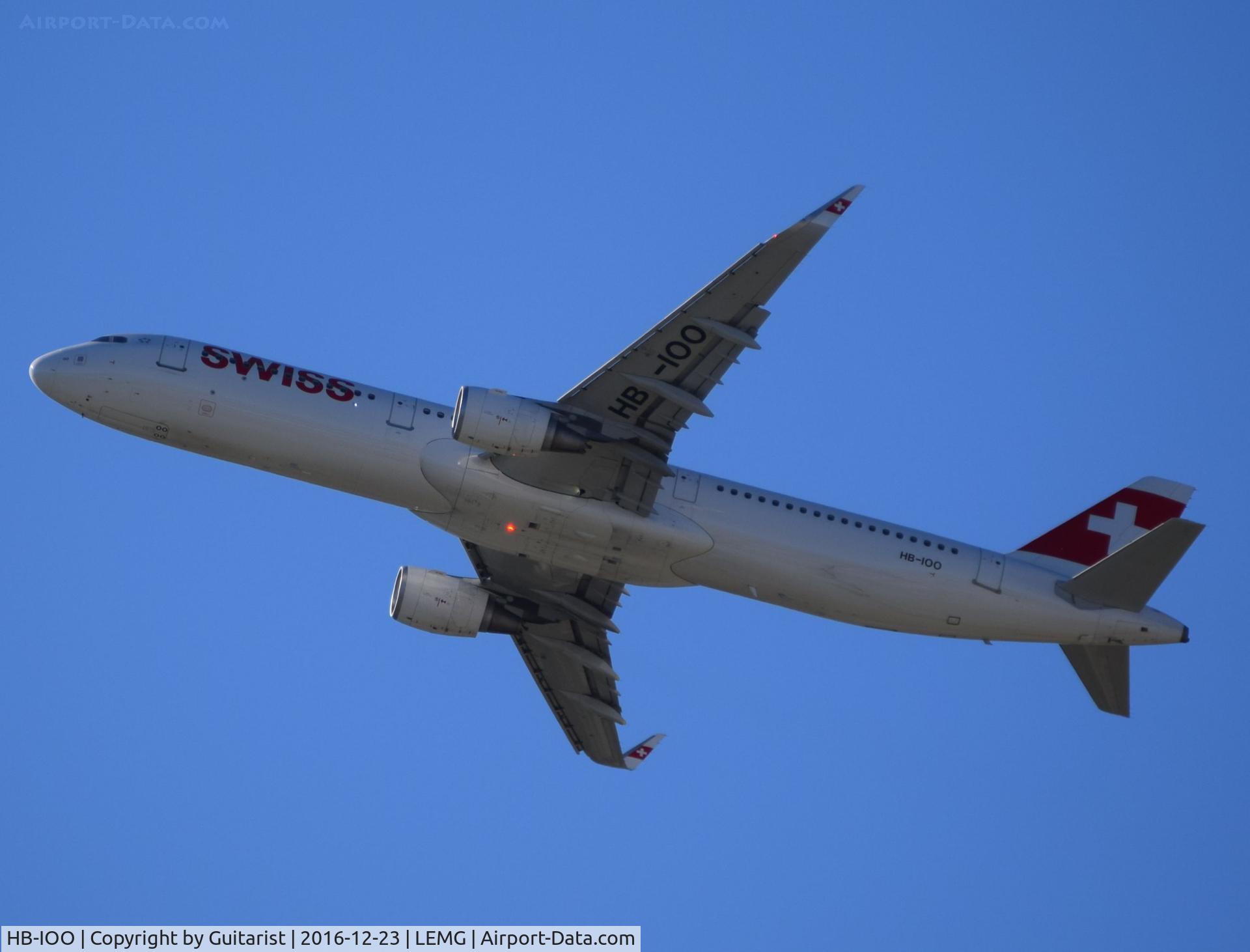 HB-IOO, 2016 Airbus A321-212 C/N 7007, At Malaga