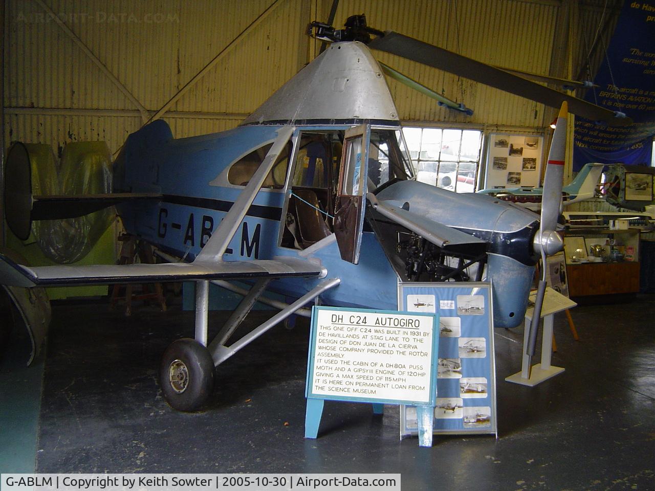 G-ABLM, De Havilland Cierva C-24 C/N 710, De Havilland Museum