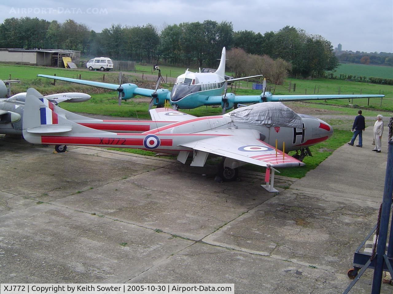 XJ772, De Havilland DH-115 Vampire T.11 C/N 15018, De Havilland Museum